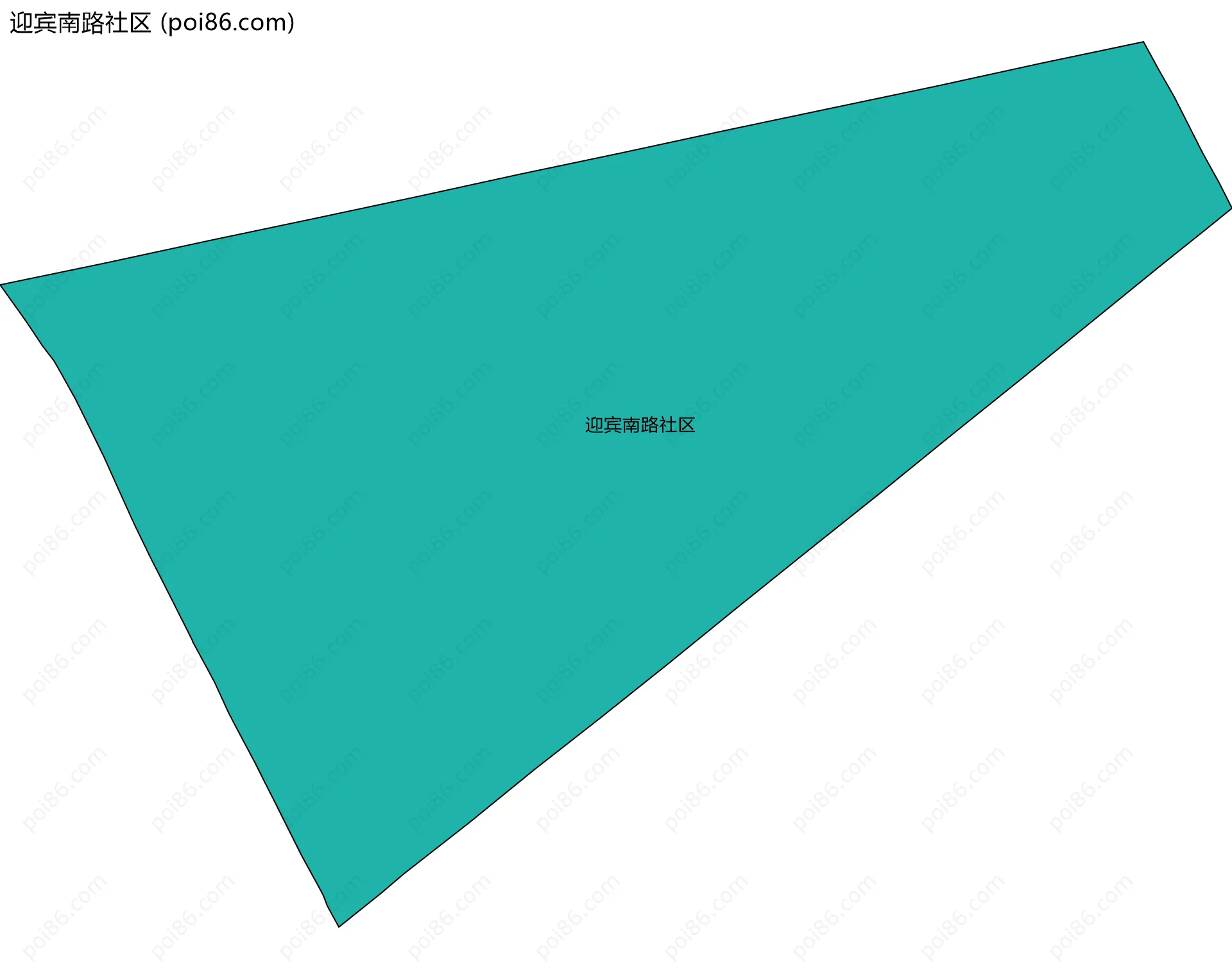 迎宾南路社区边界地图