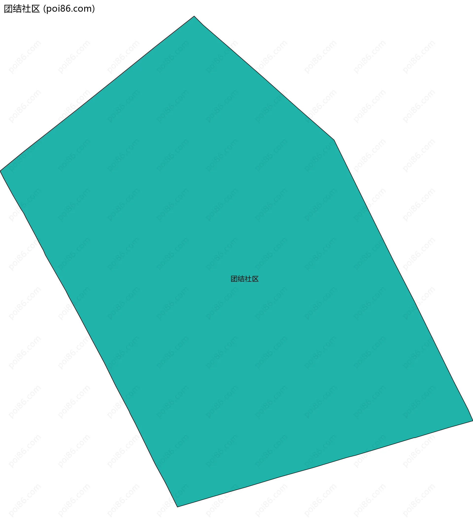 团结社区边界地图