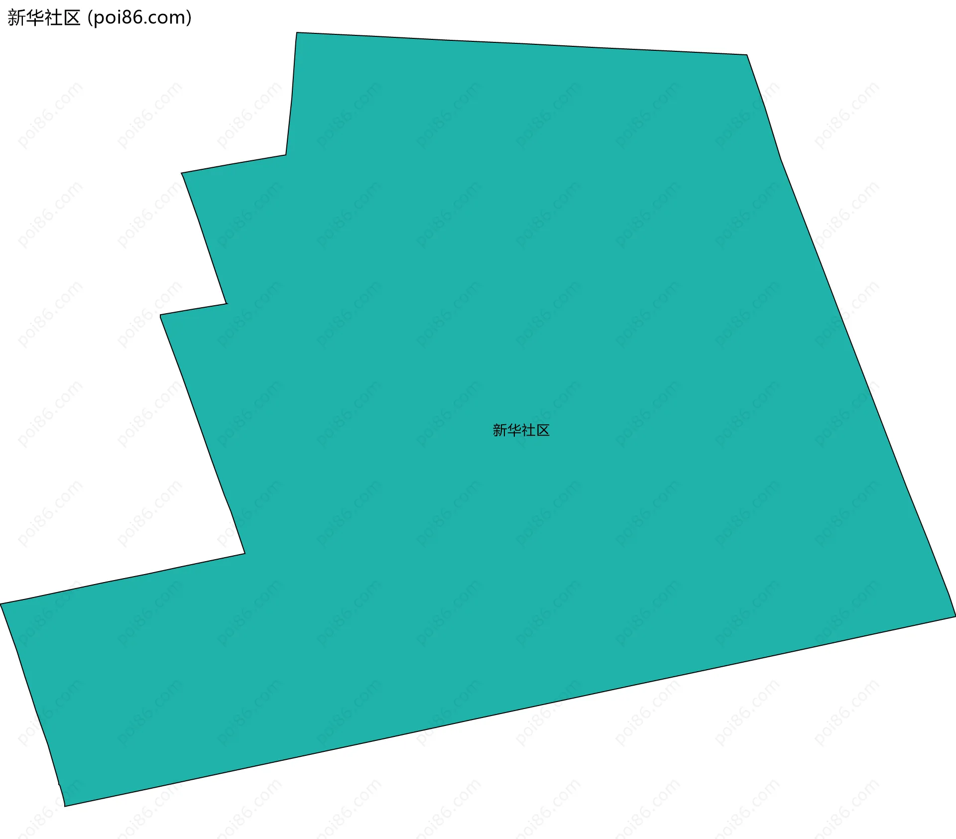 新华社区边界地图