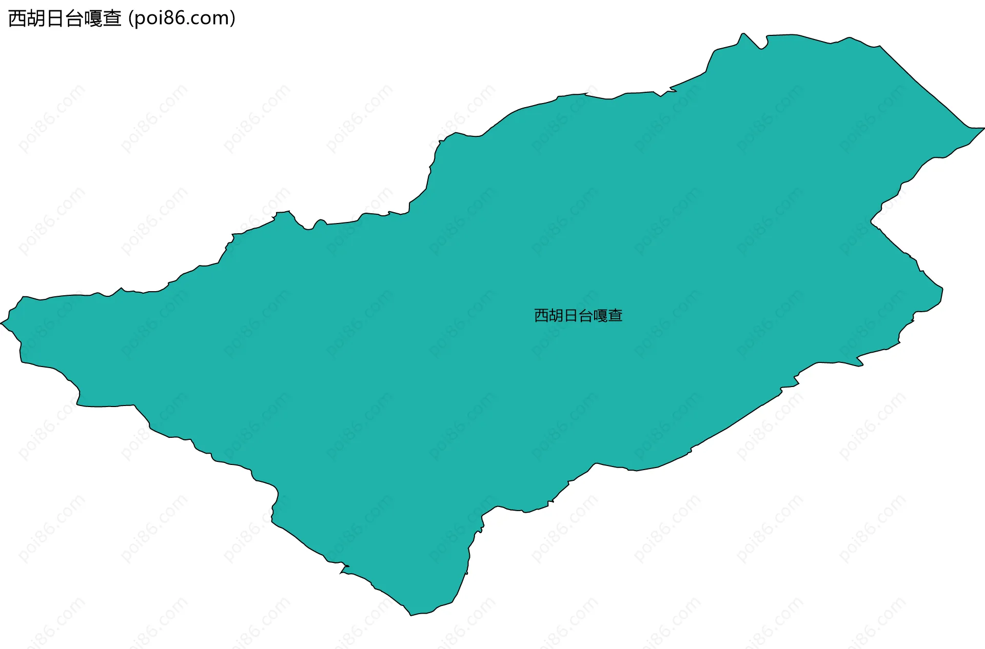 西胡日台嘎查边界地图