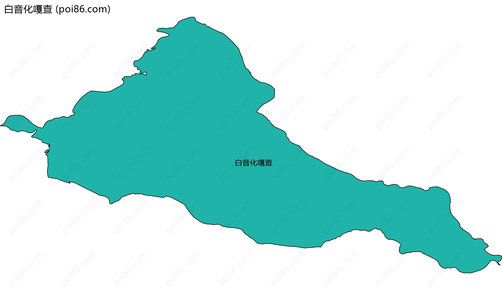 白音化嘎查边界地图