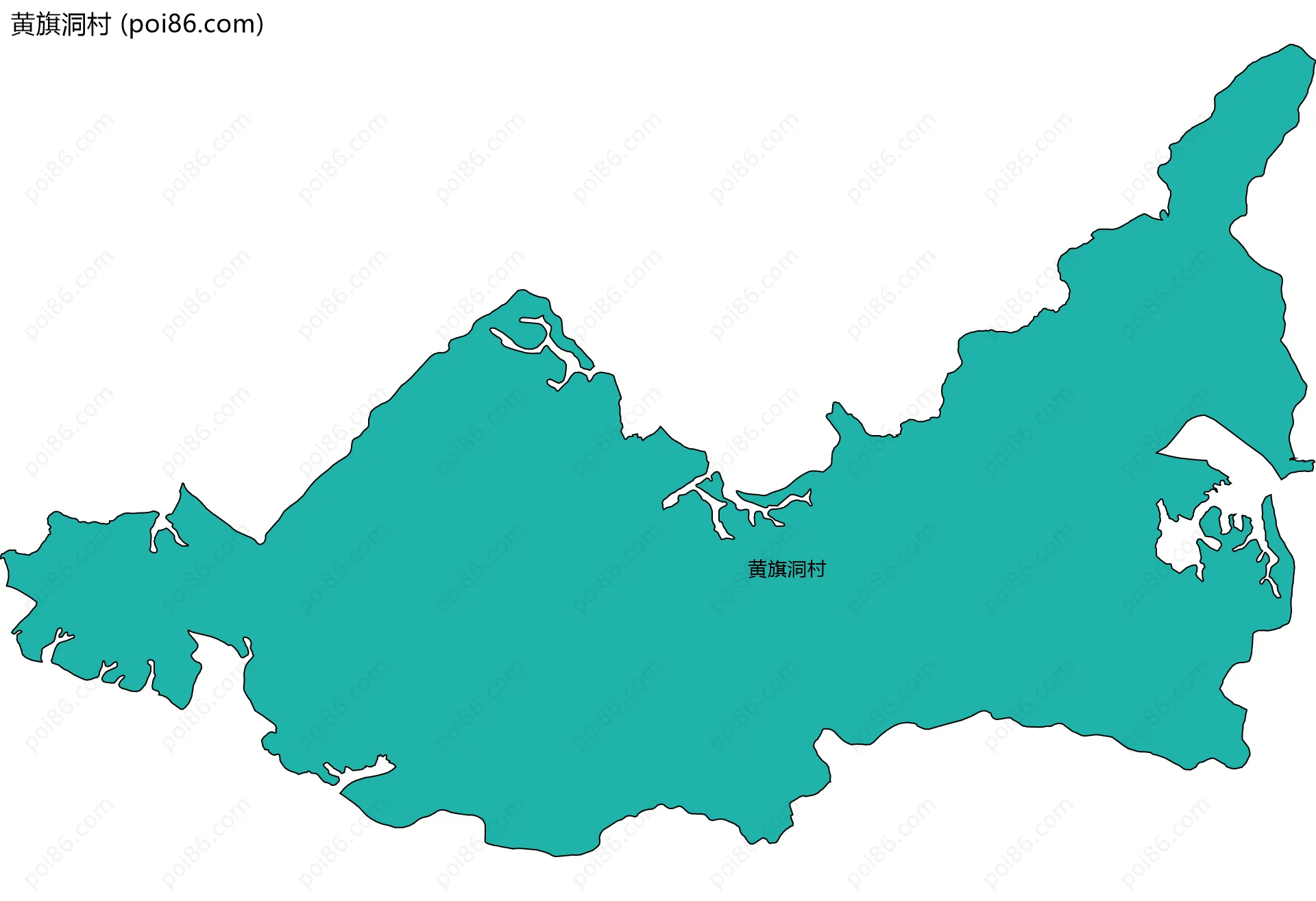 黄旗洞村边界地图