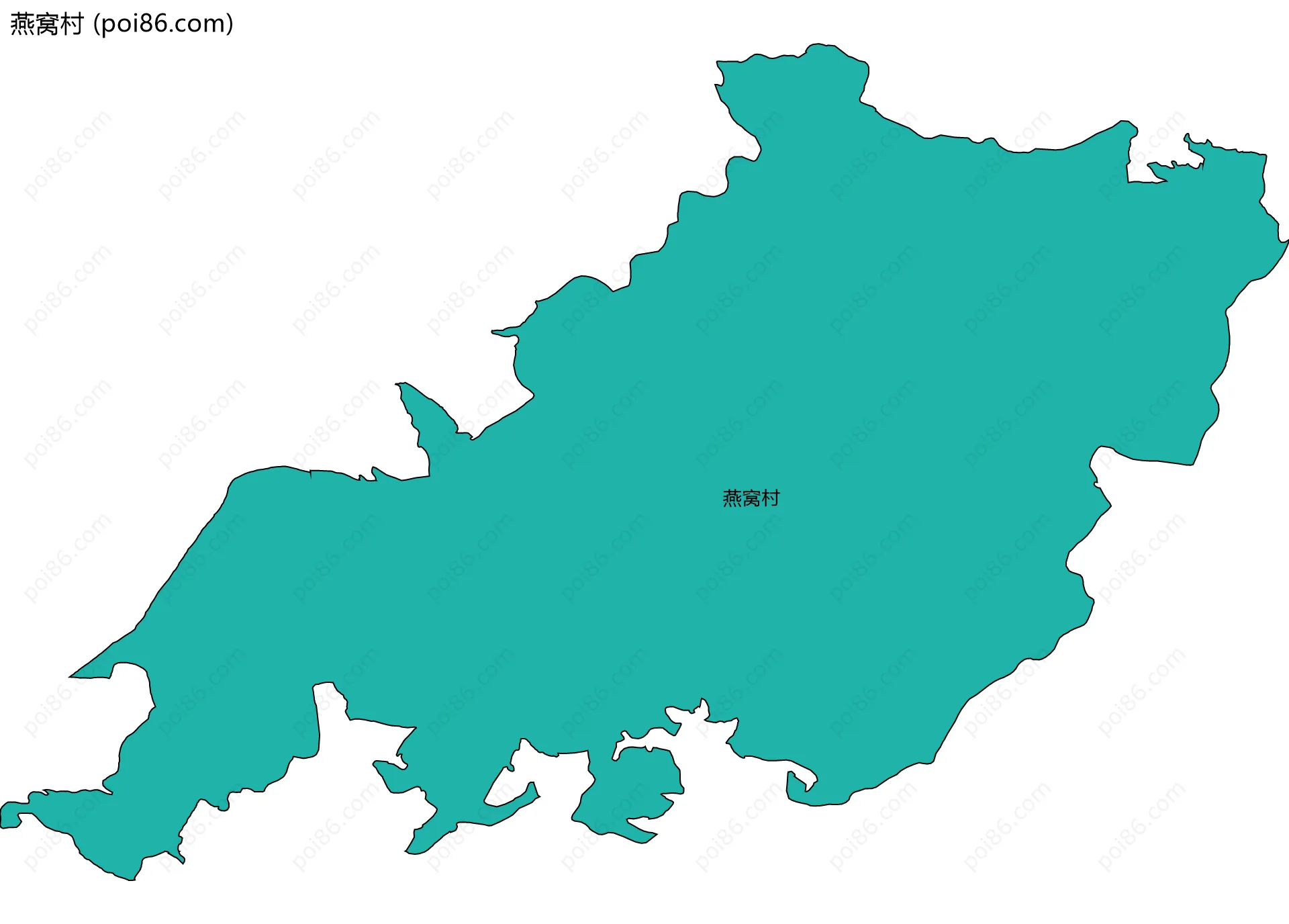 燕窝村边界地图