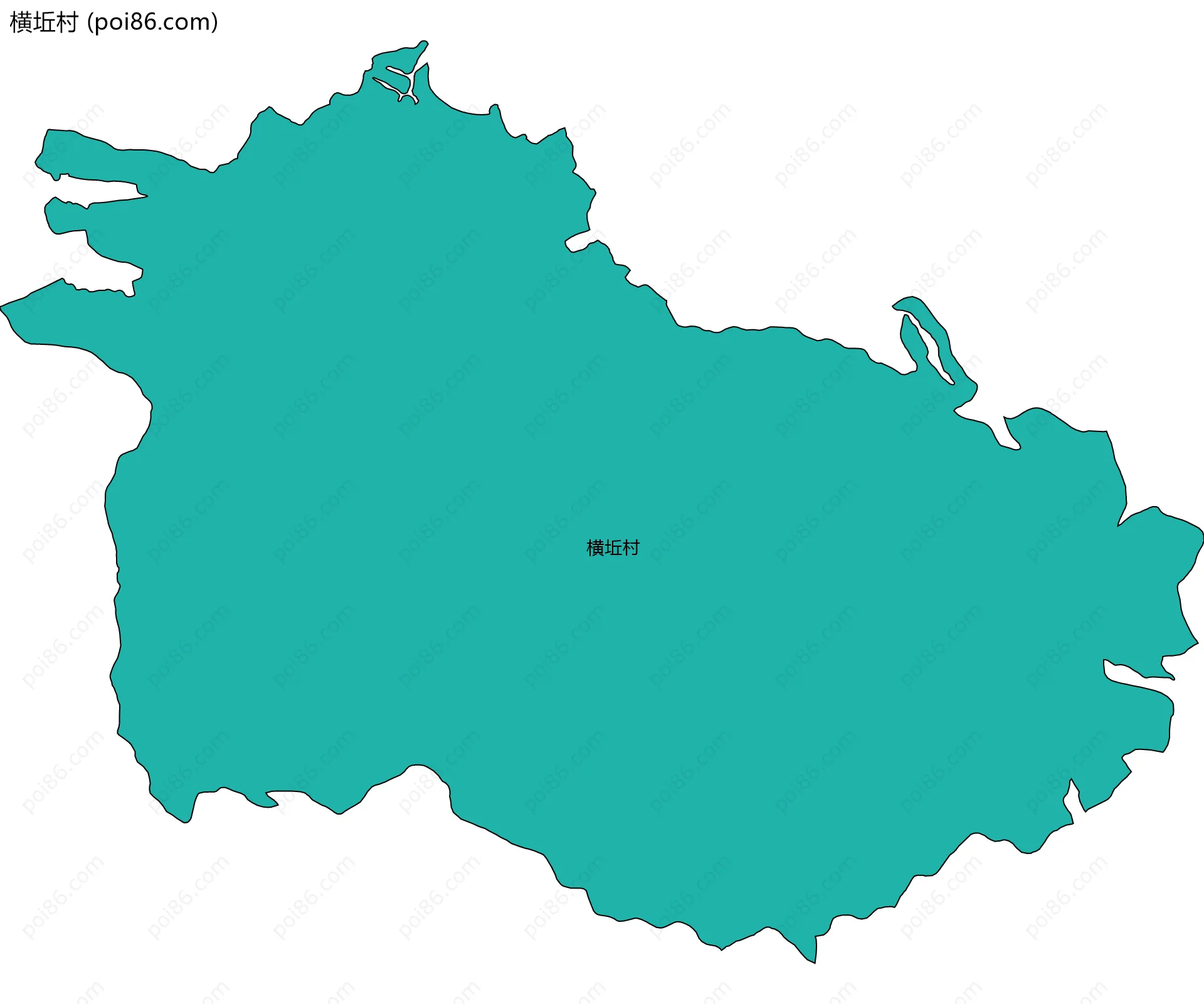 横坵村边界地图