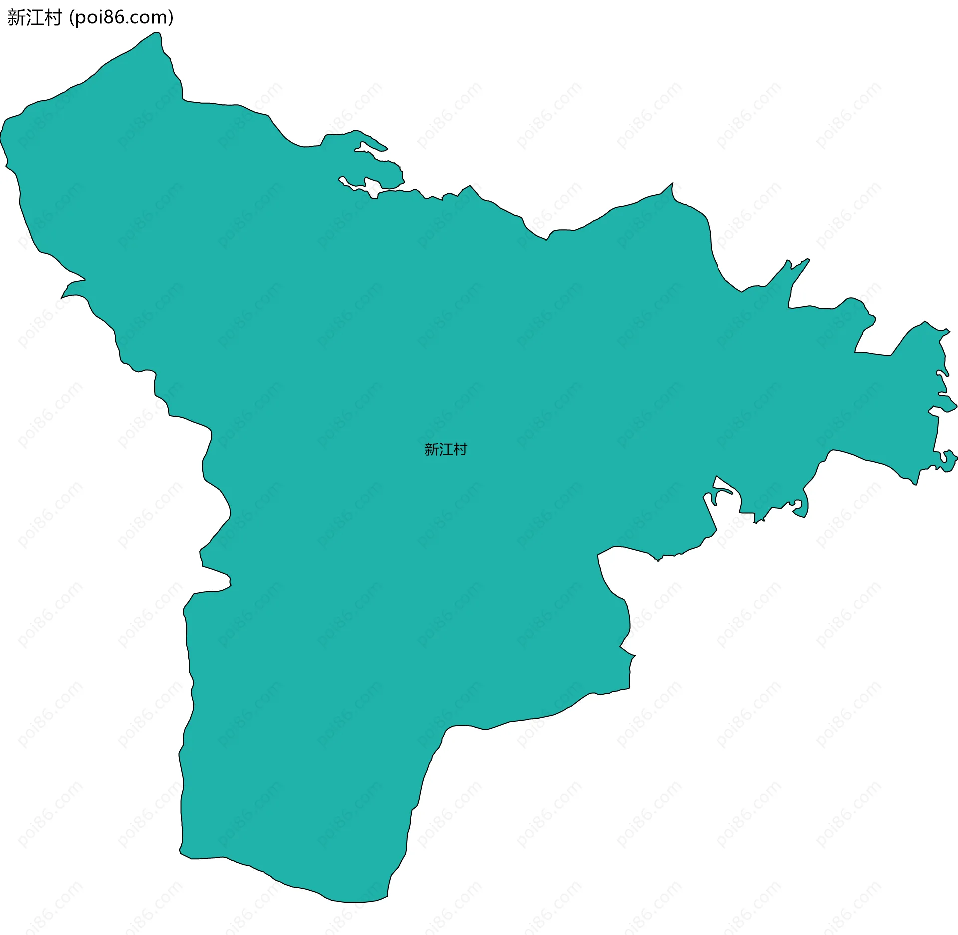 新江村边界地图