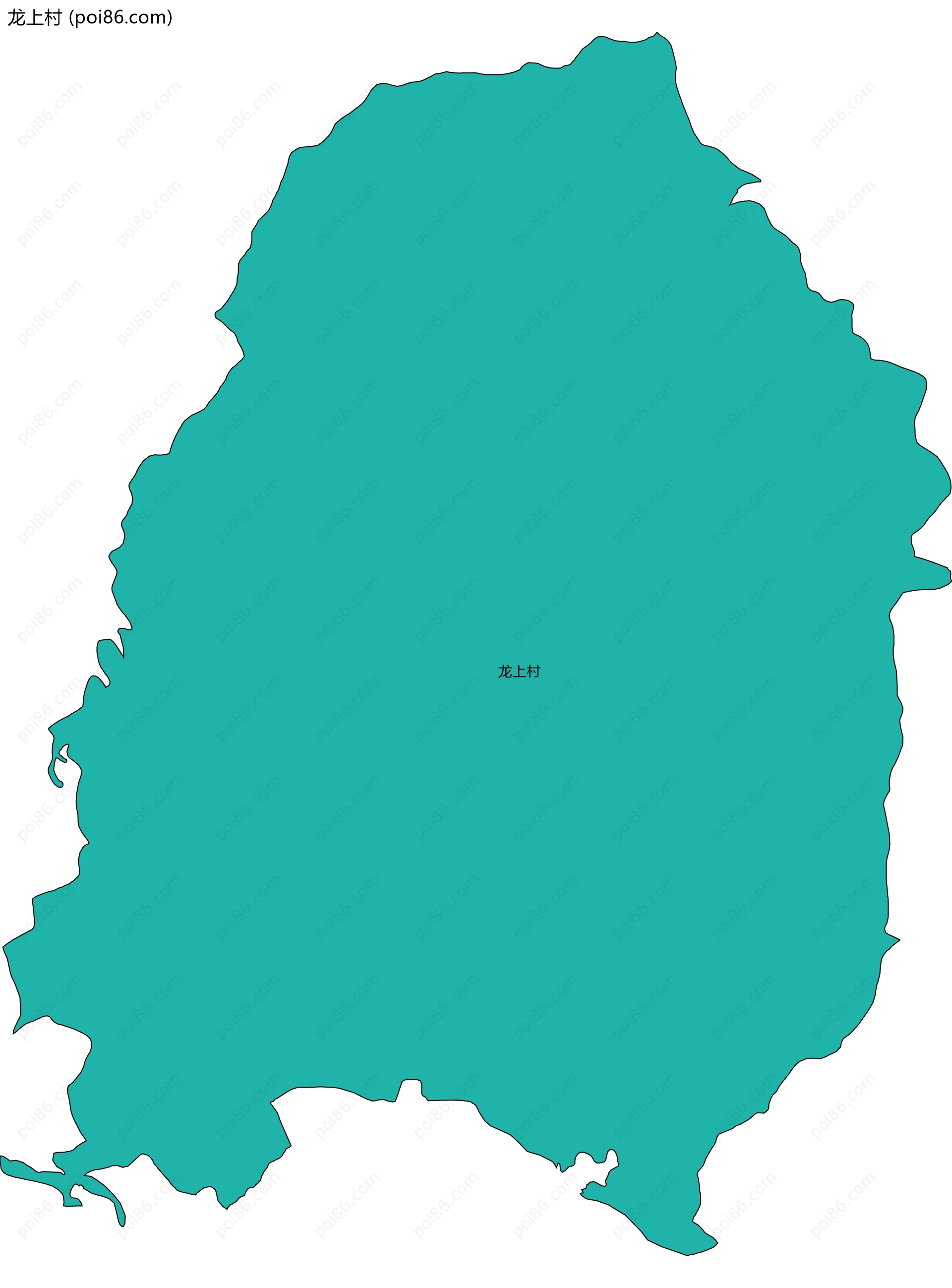 龙上村边界地图