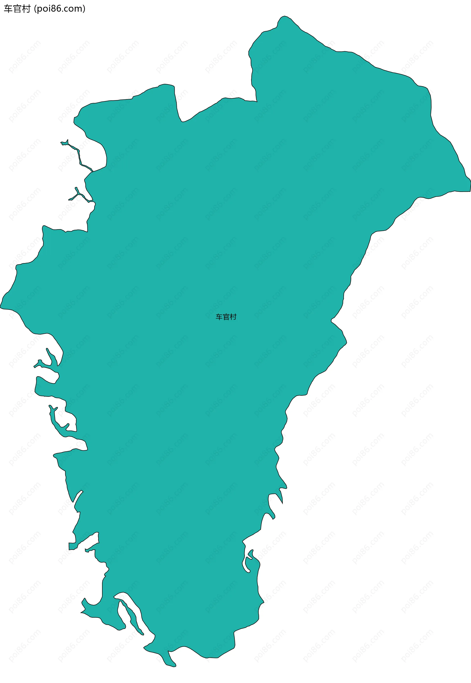 车官村边界地图