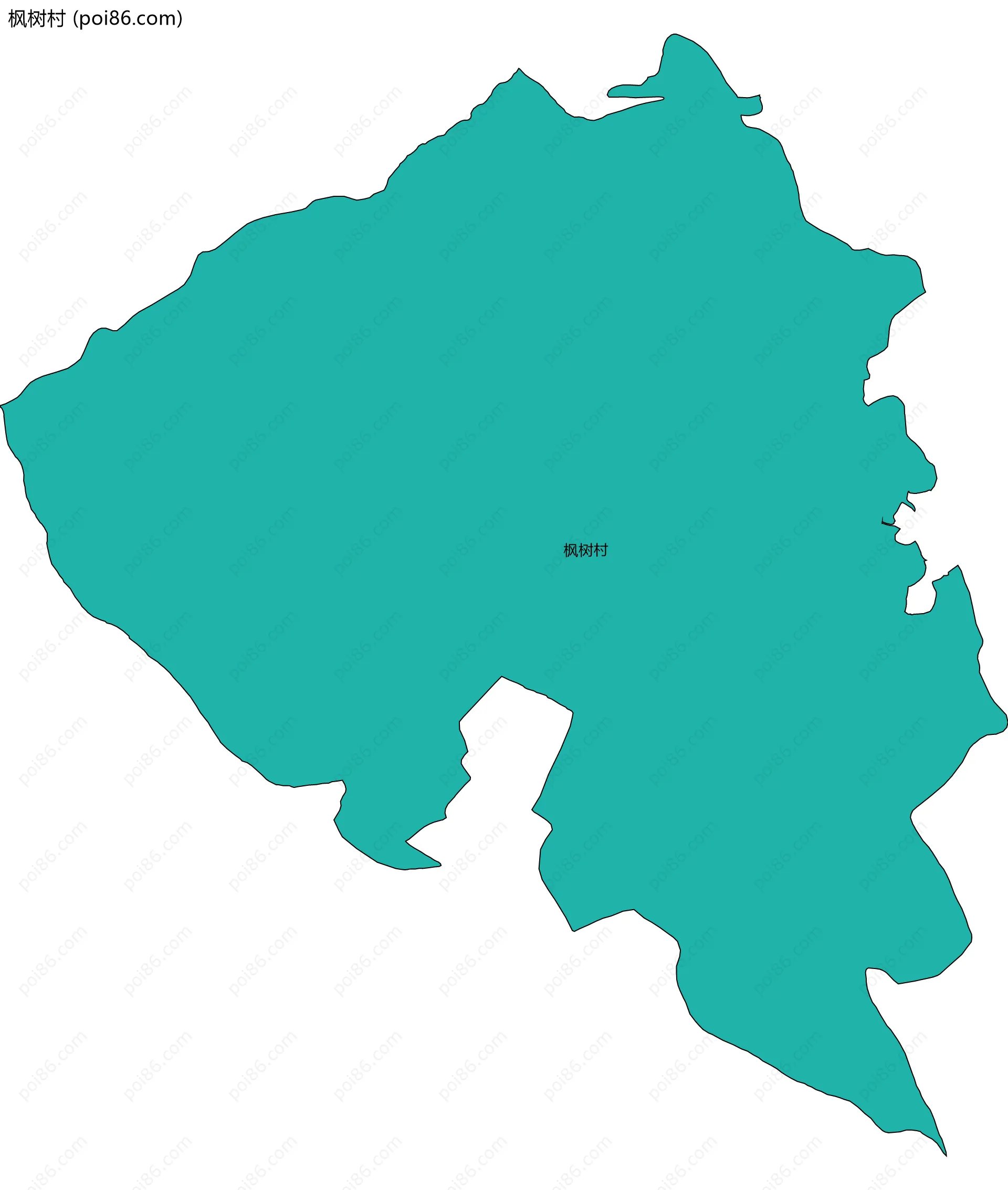 枫树村边界地图