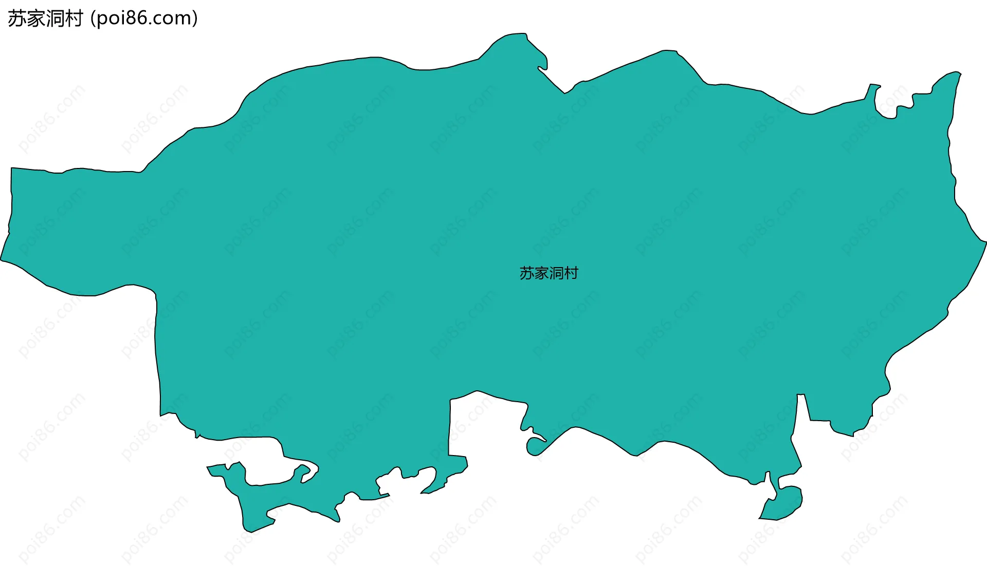 苏家洞村边界地图