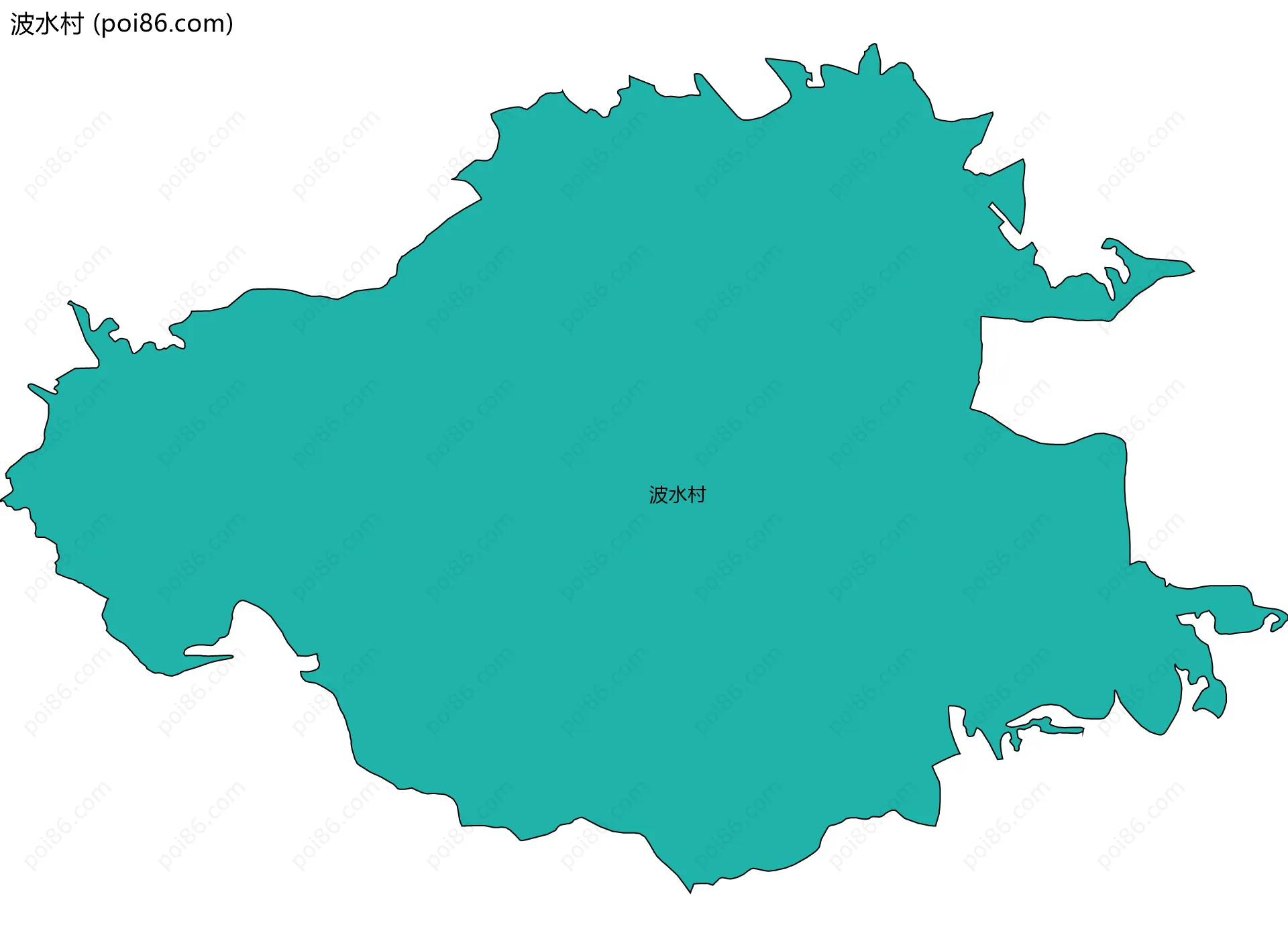 波水村边界地图