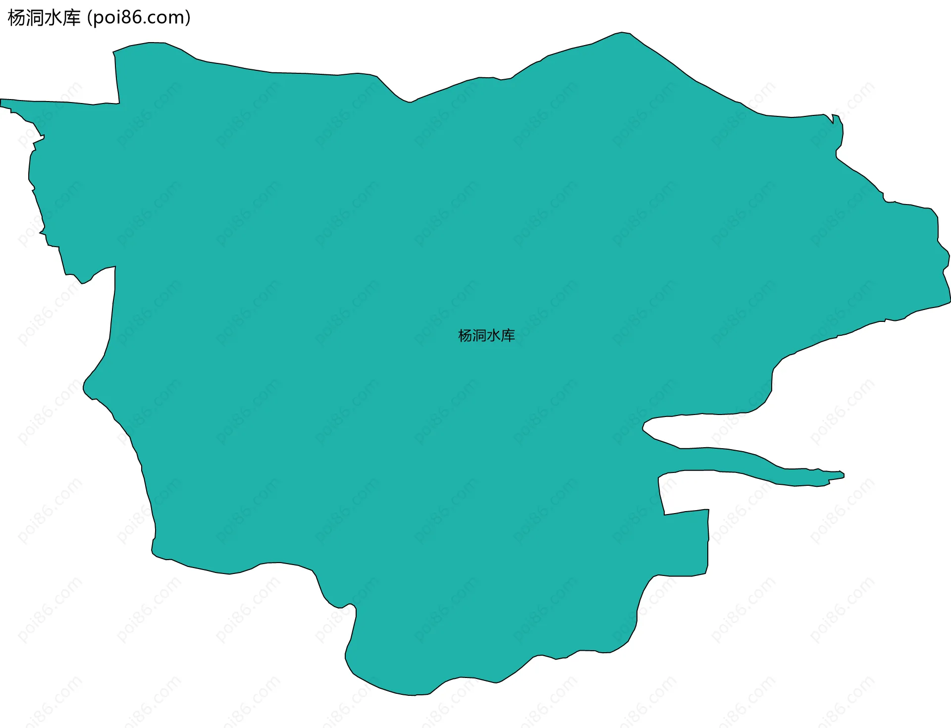 杨洞水库边界地图