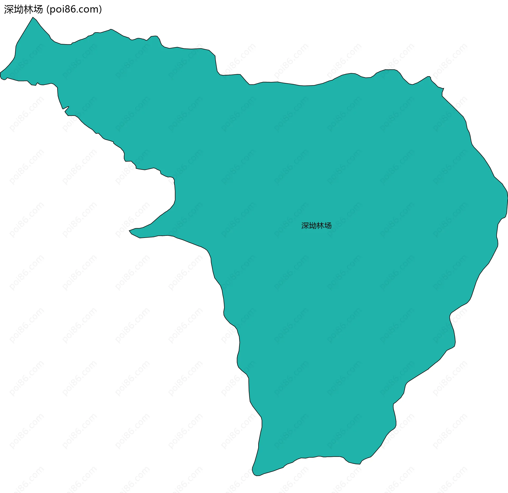 深坳林场边界地图