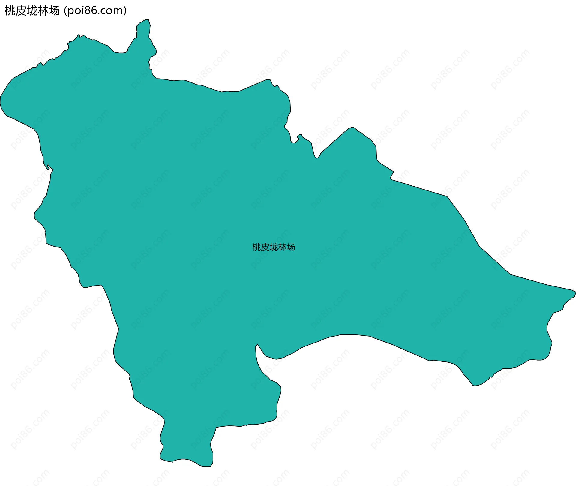 桃皮垅林场边界地图