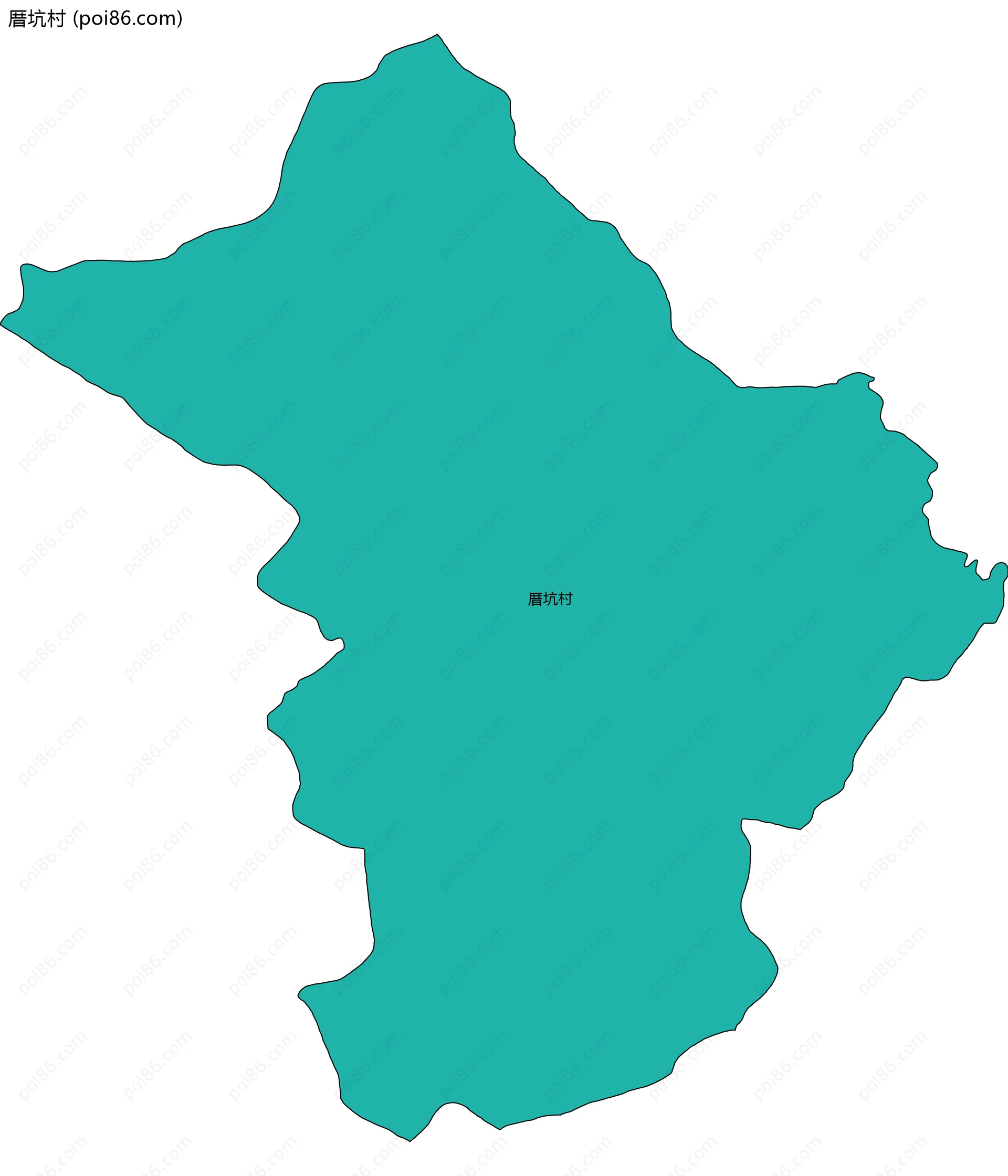 厝坑村边界地图