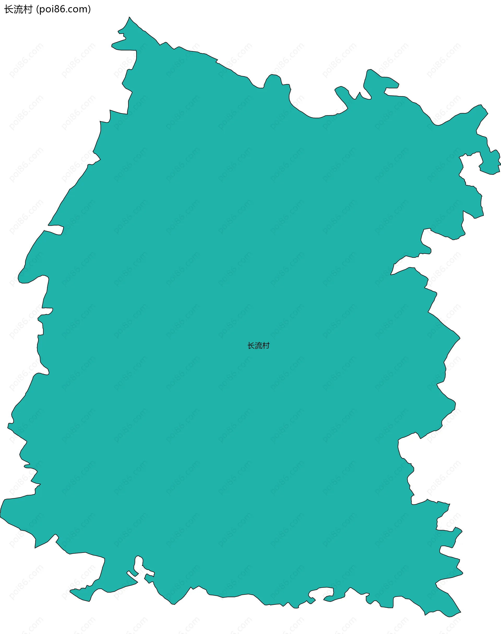 长流村边界地图