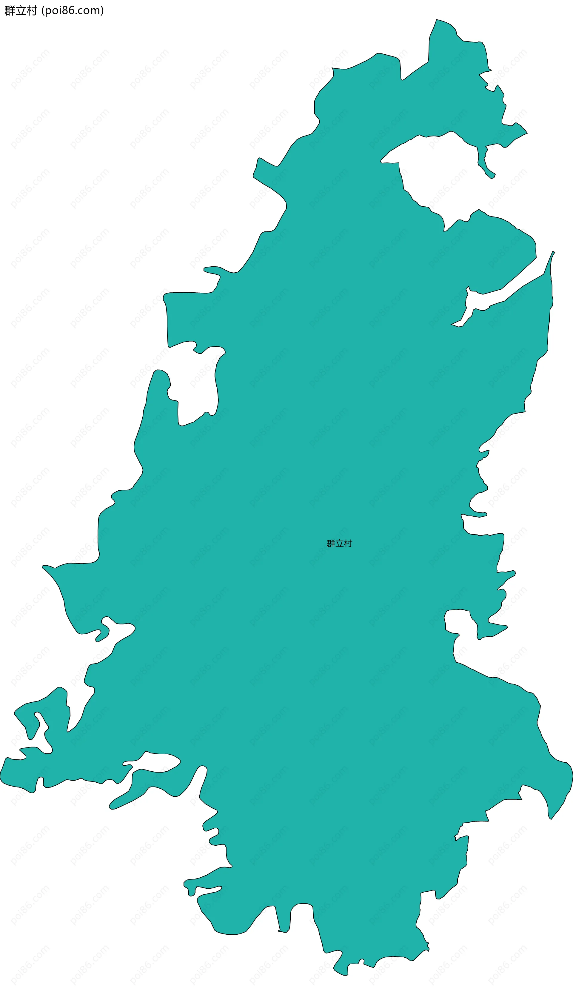 群立村边界地图