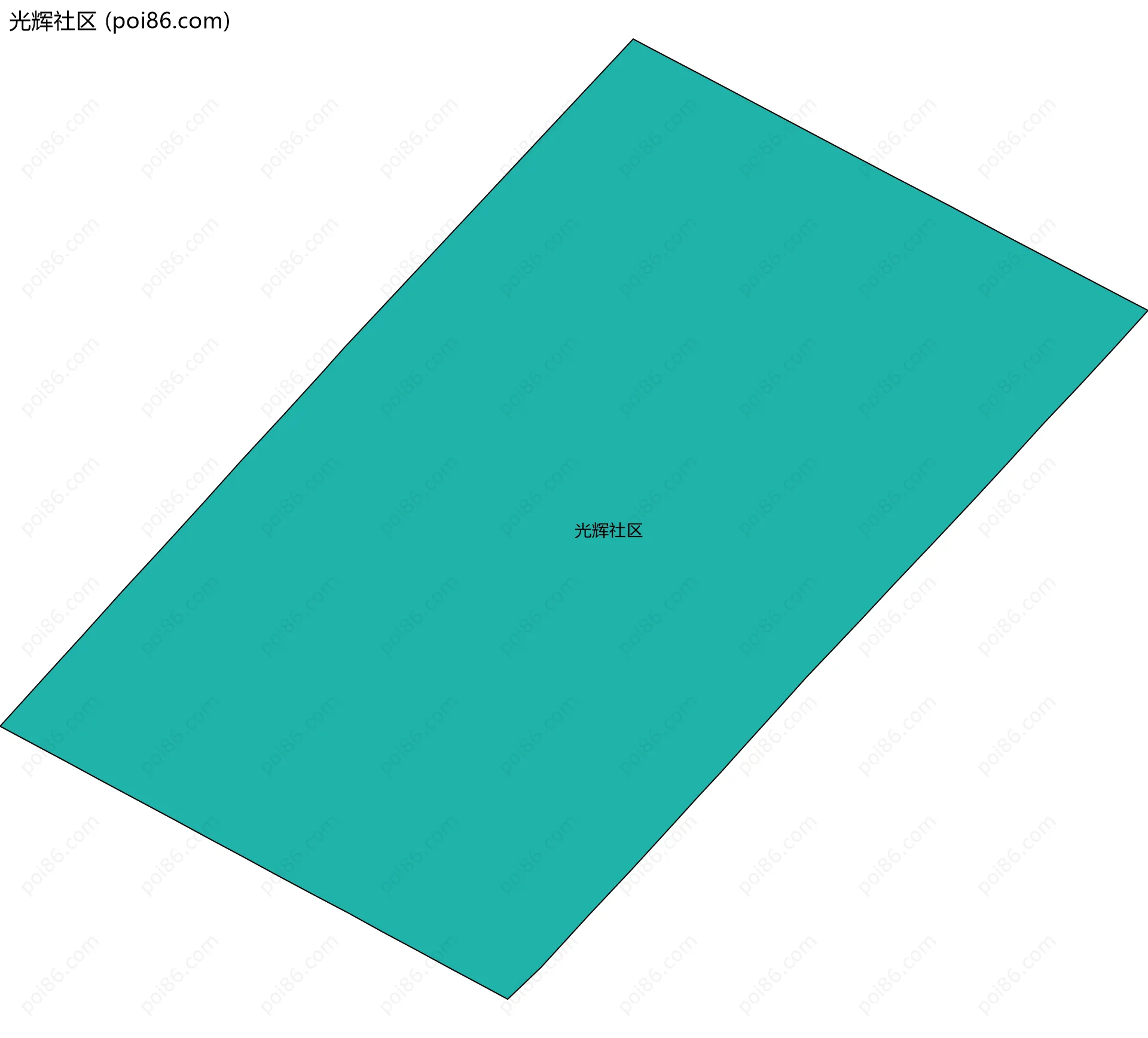 光辉社区边界地图