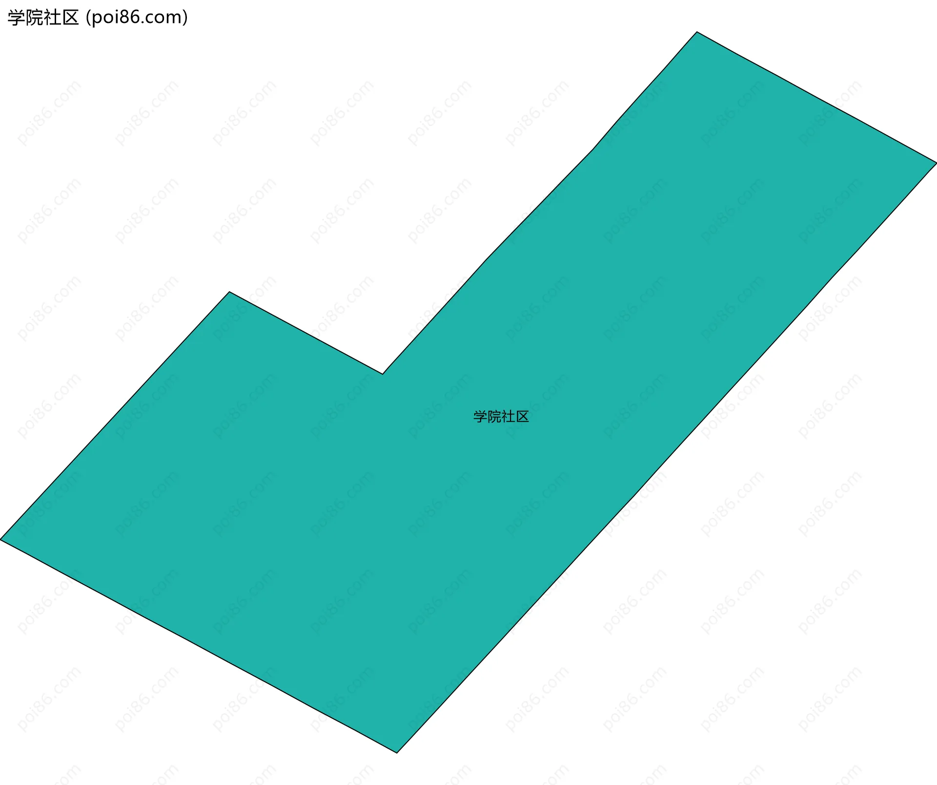 学院社区边界地图