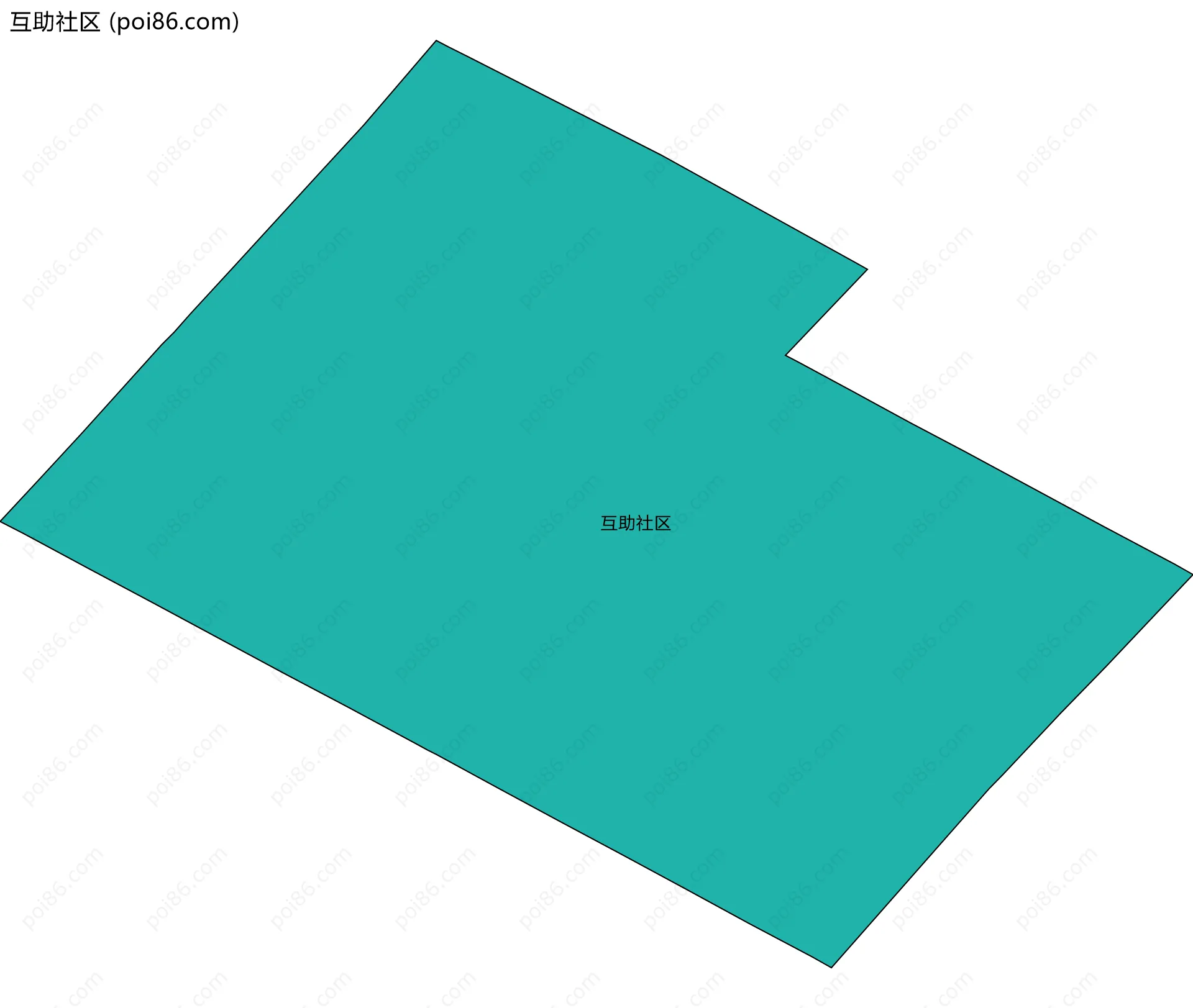 互助社区边界地图