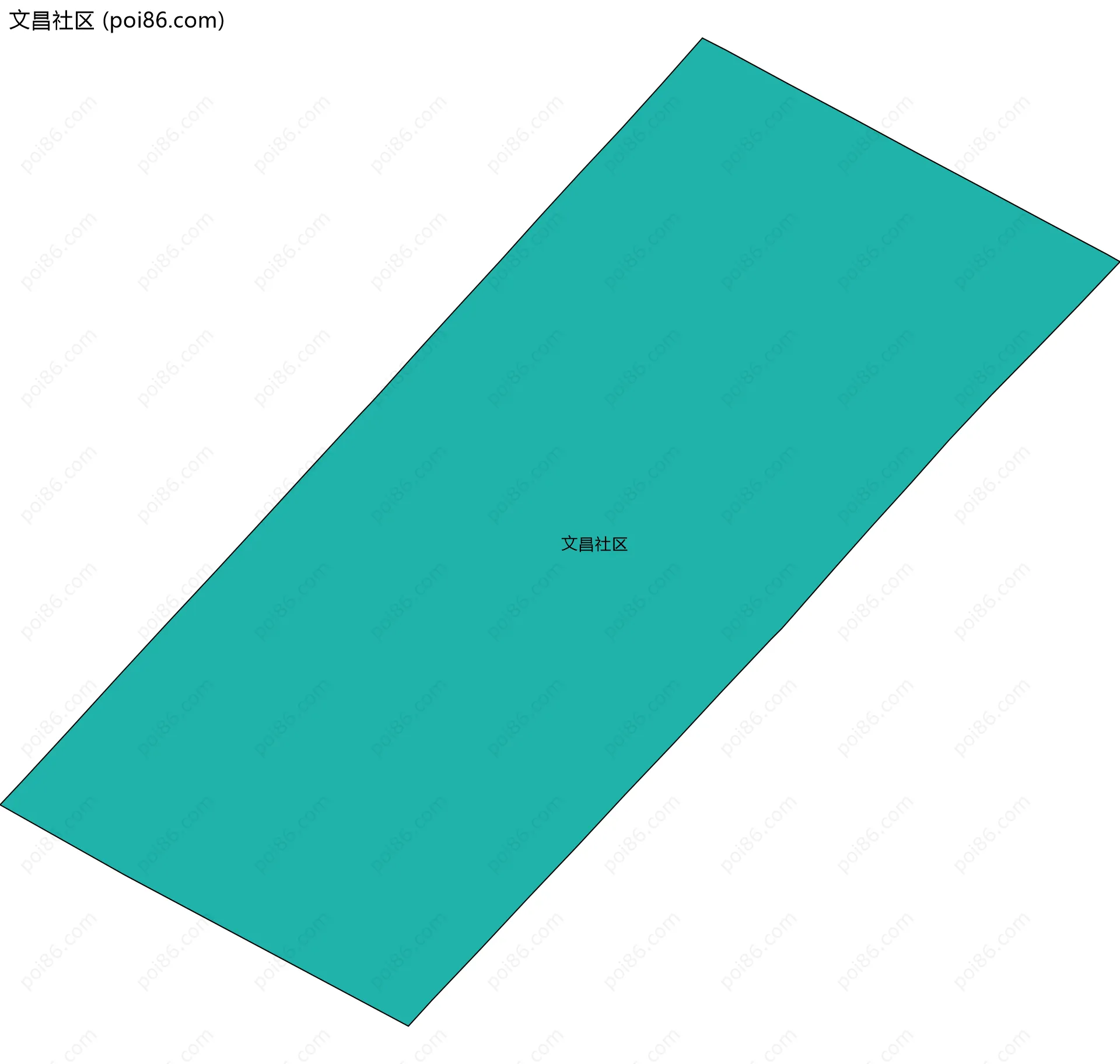 文昌社区边界地图