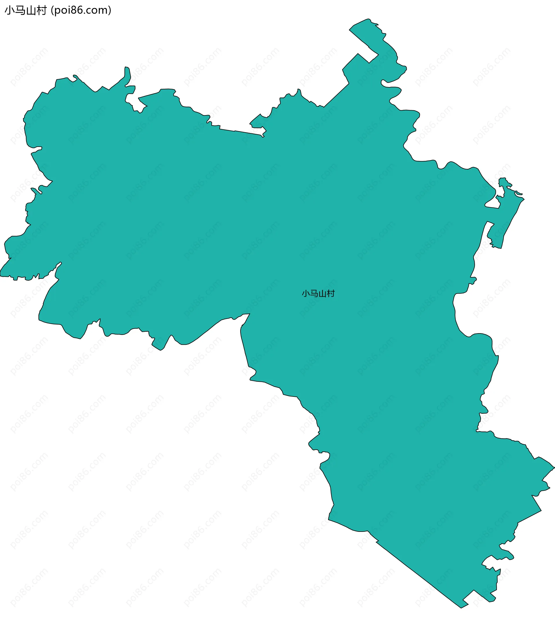 小马山村边界地图