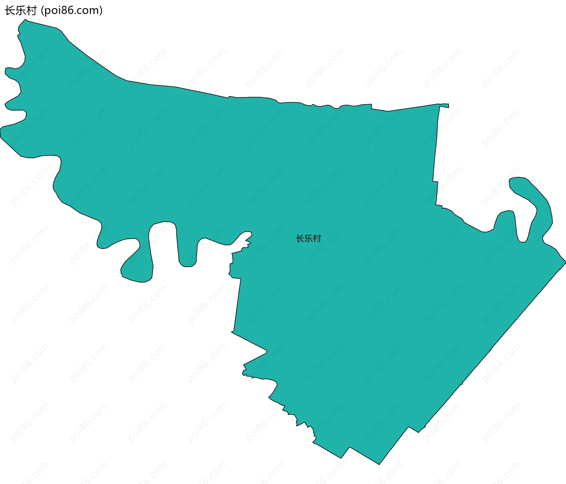 长乐村边界地图