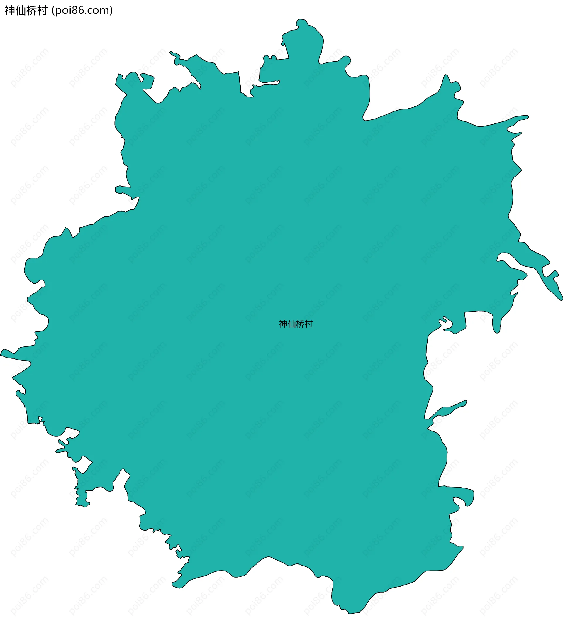 神仙桥村边界地图