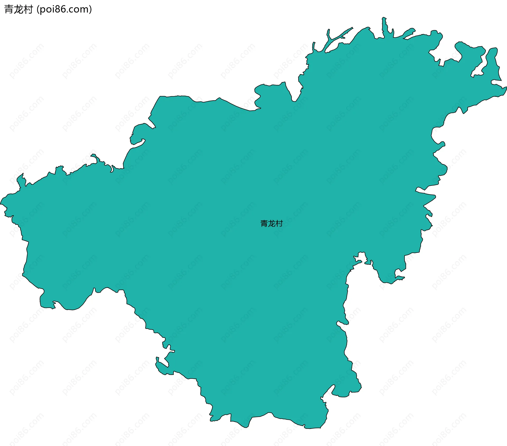 青龙村边界地图