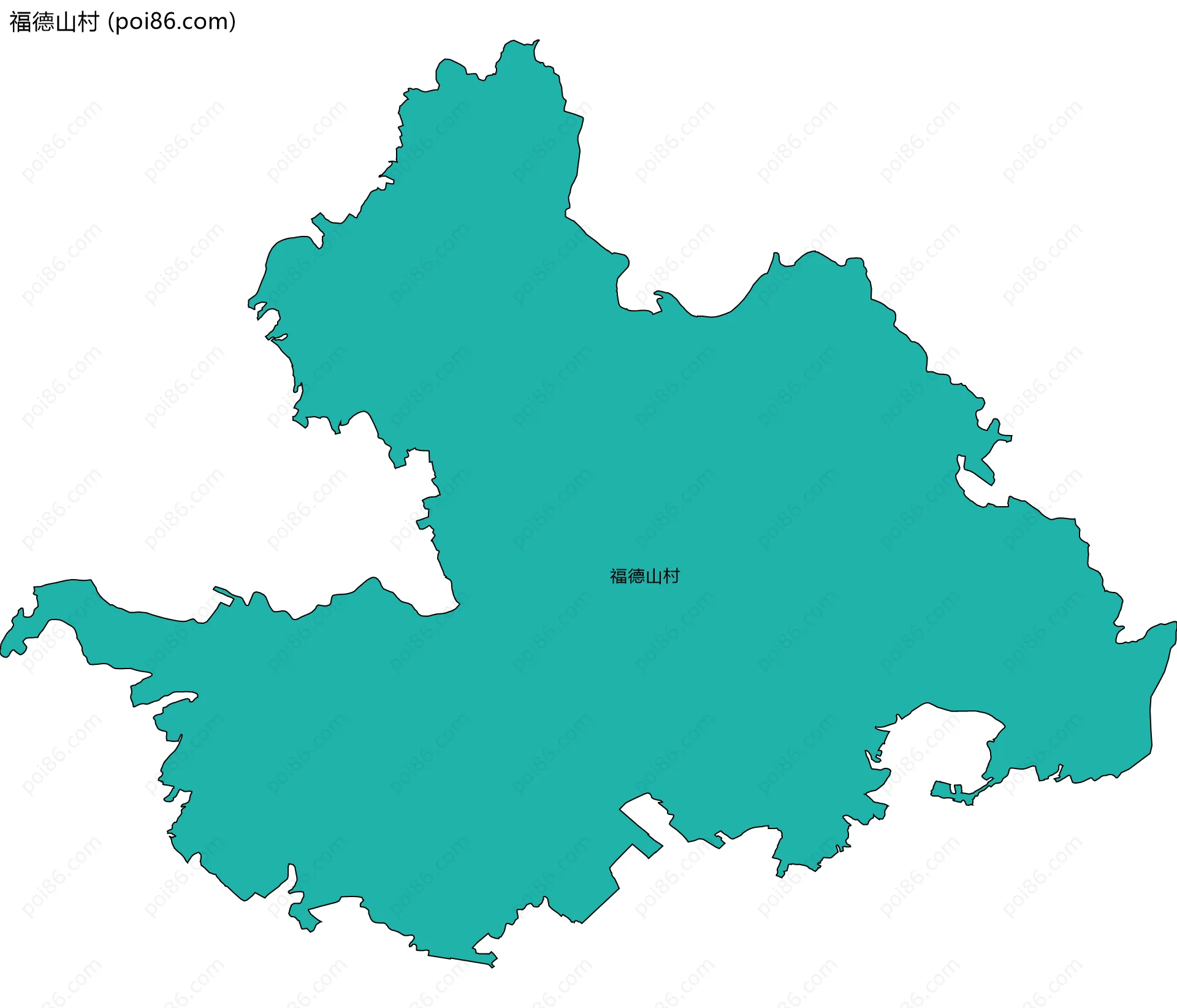 福德山村边界地图