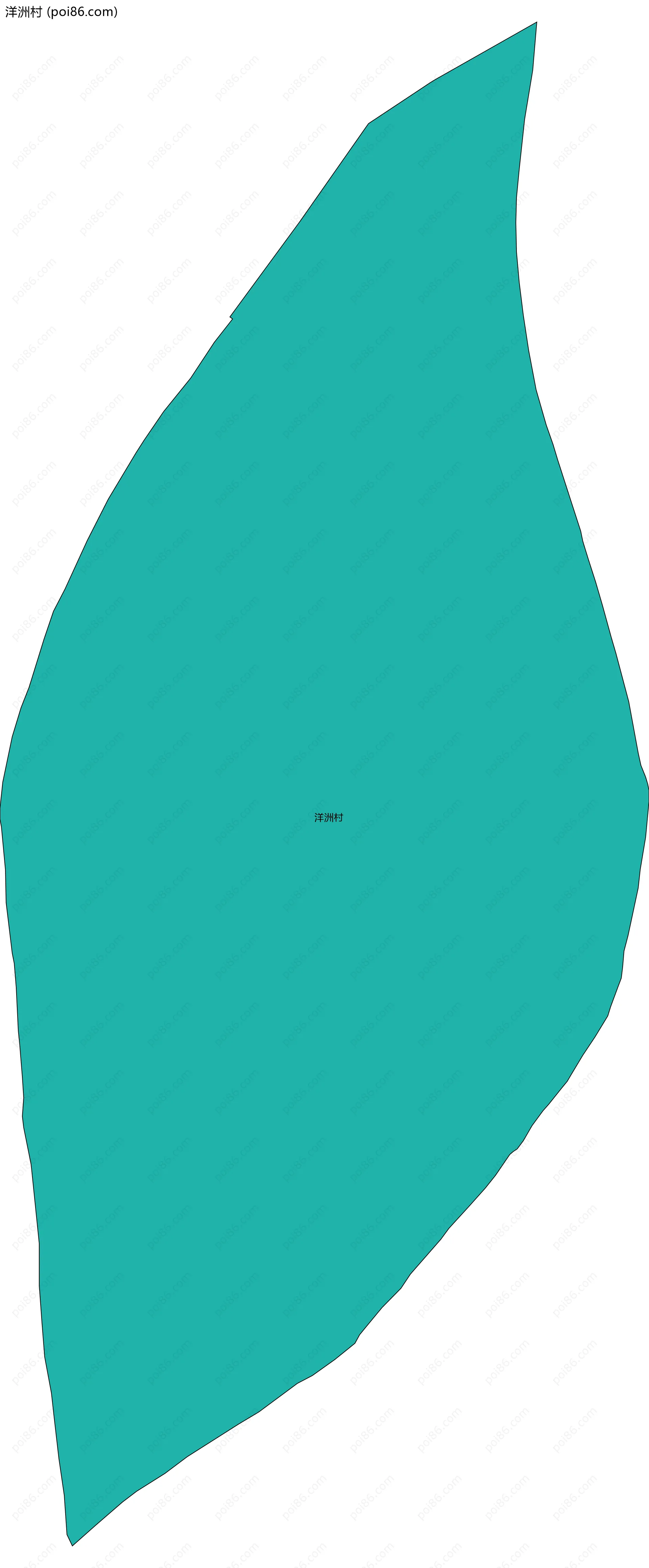 洋洲村边界地图