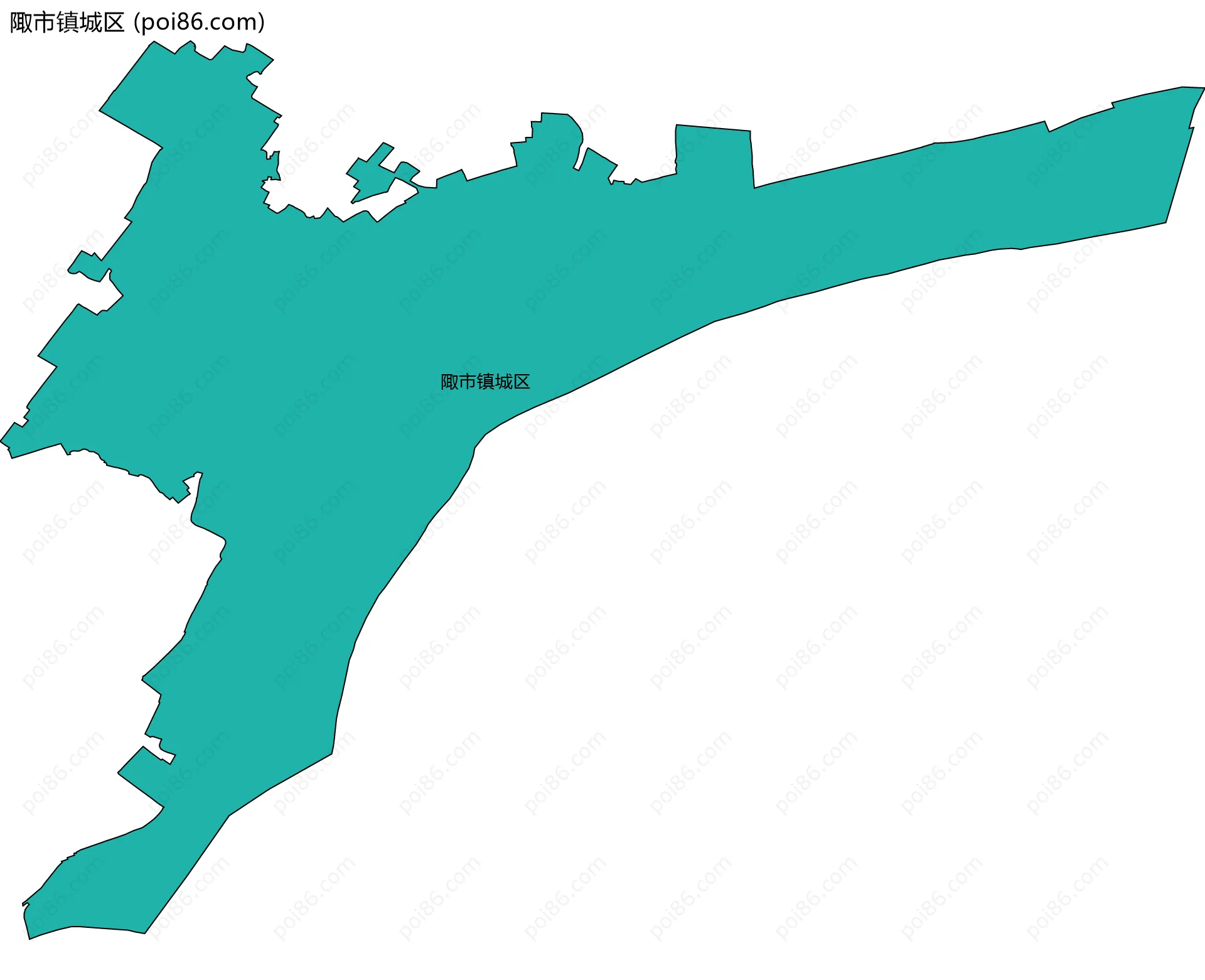 陬市镇城区边界地图