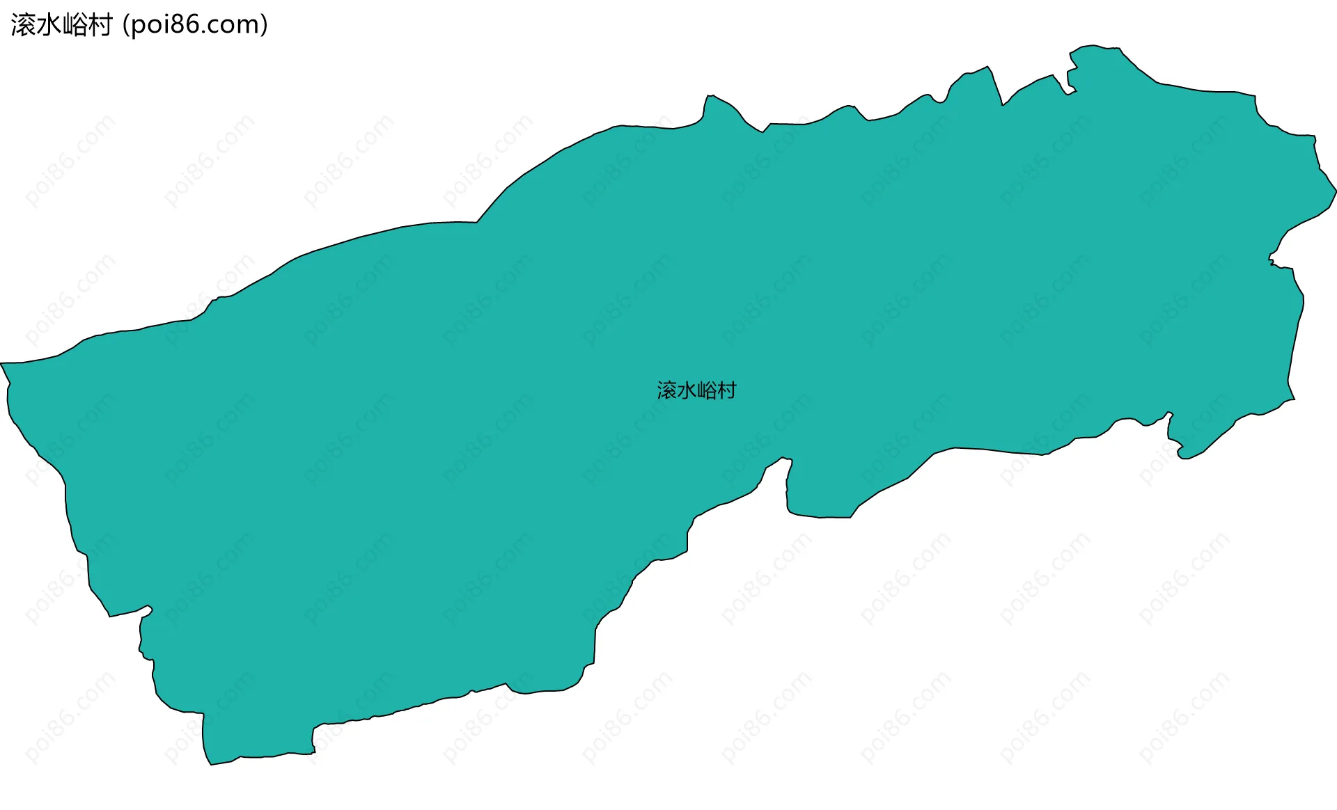 滚水峪村边界地图