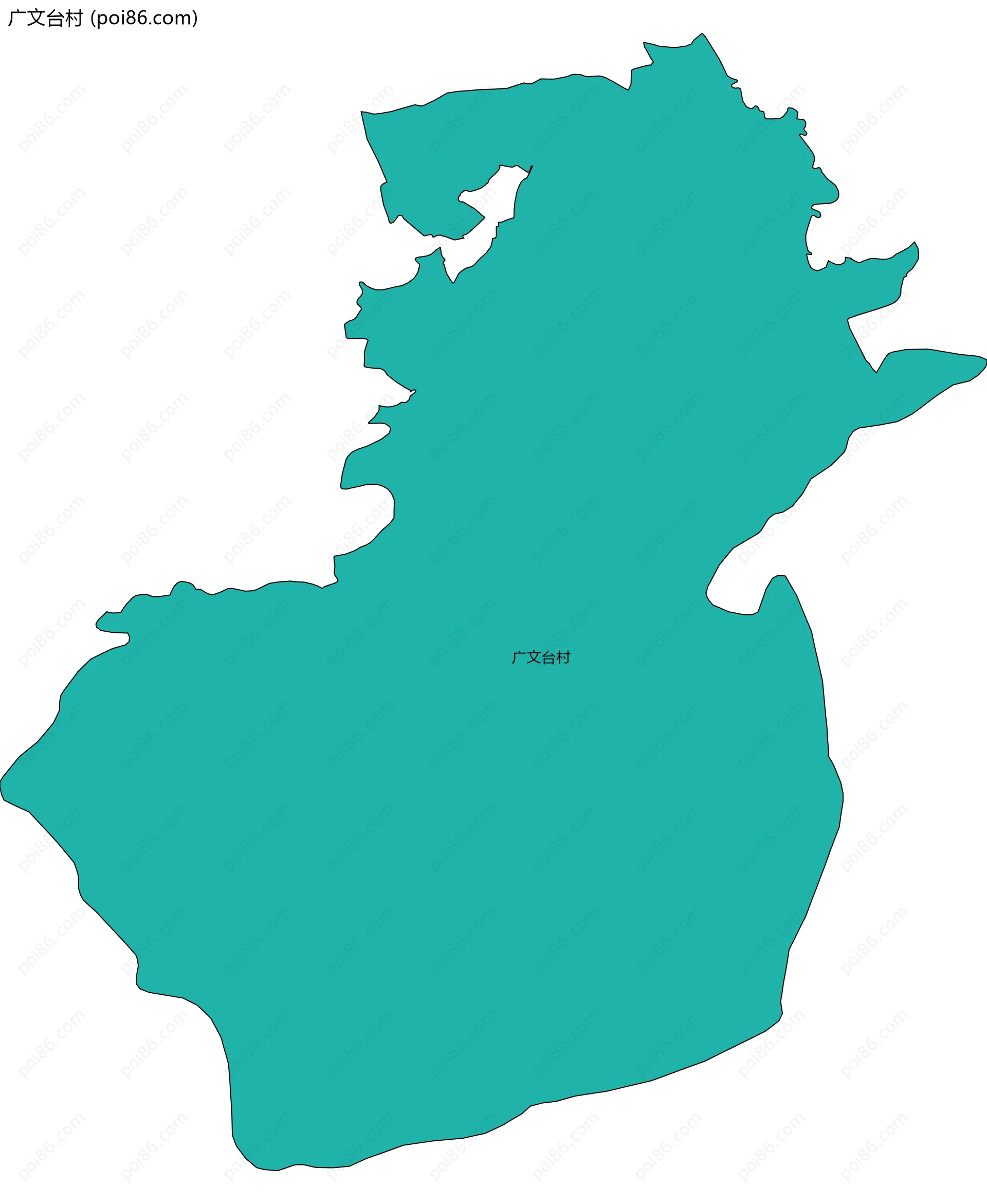 广文台村边界地图