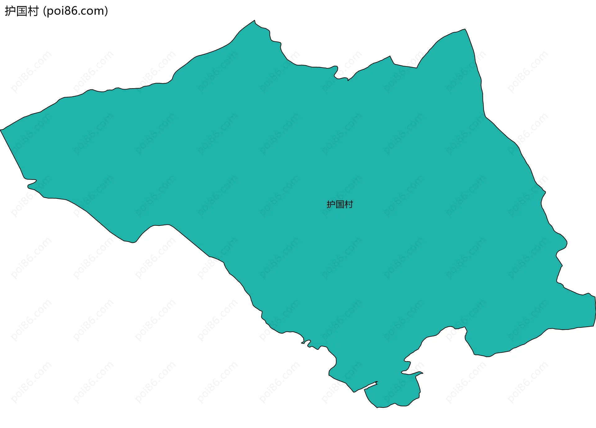 护国村边界地图