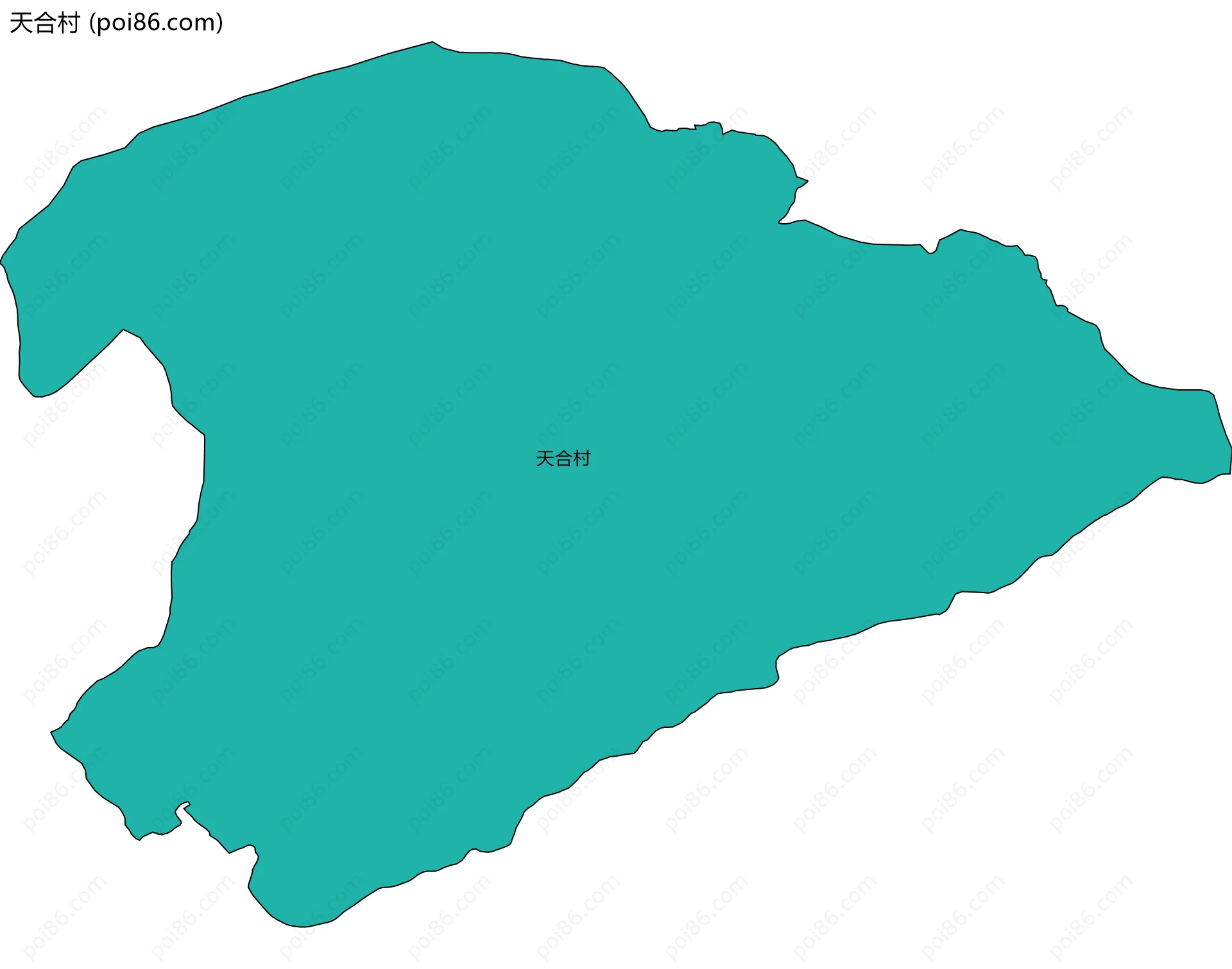 天合村边界地图