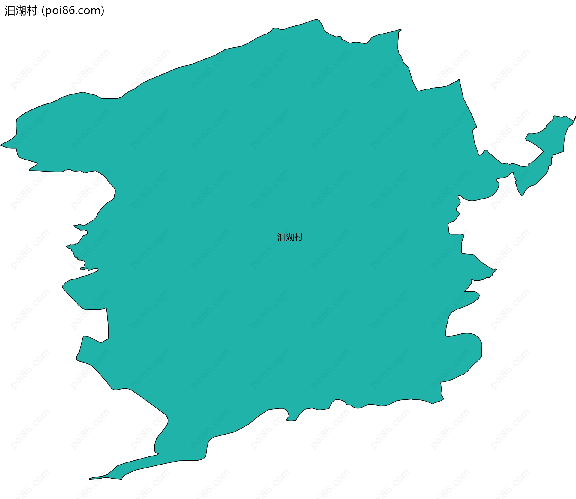 汨湖村边界地图