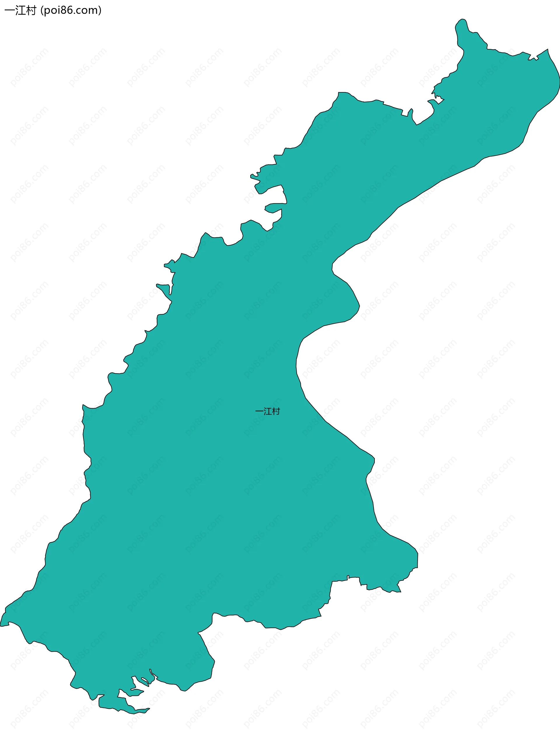 一江村边界地图