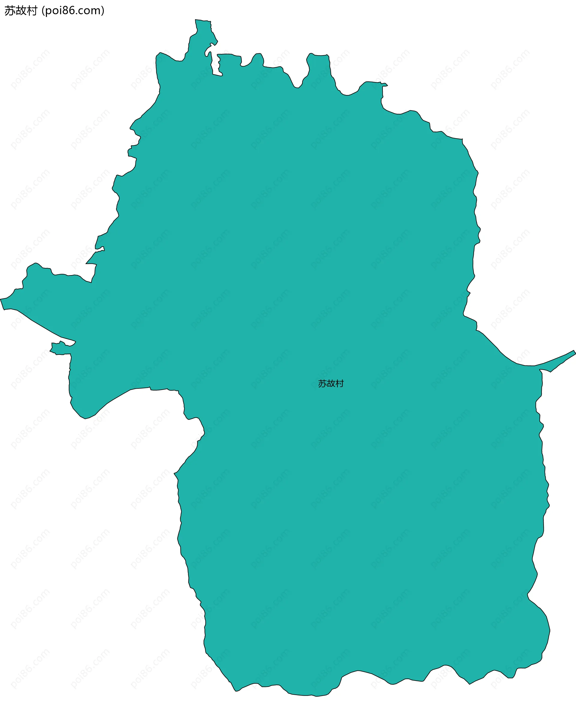 苏故村边界地图