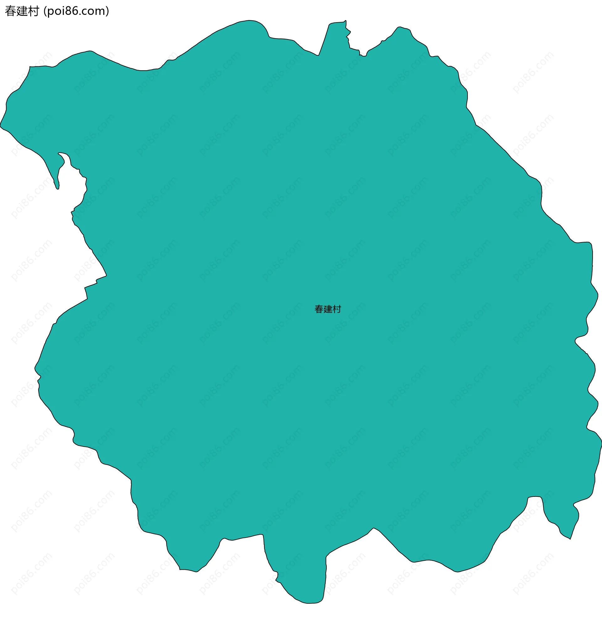 春建村边界地图