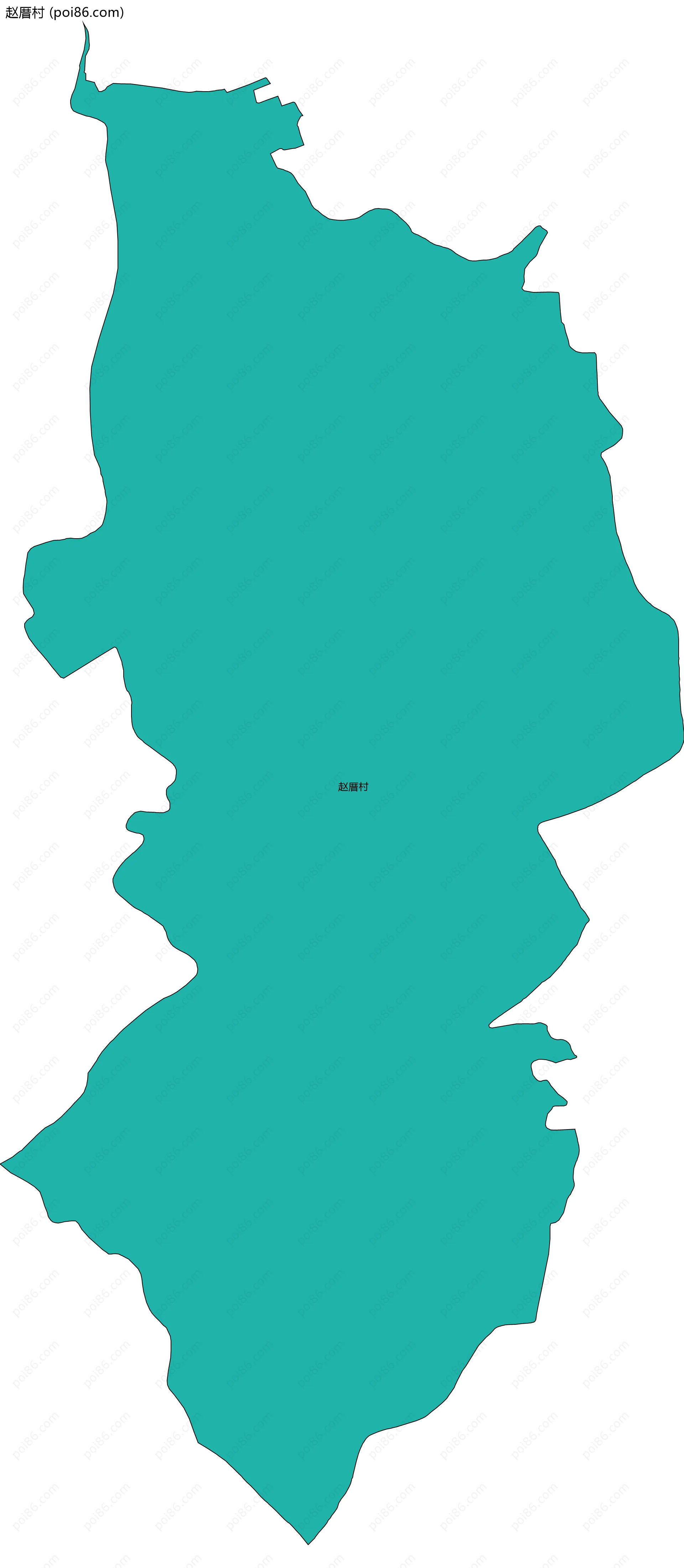 赵厝村边界地图