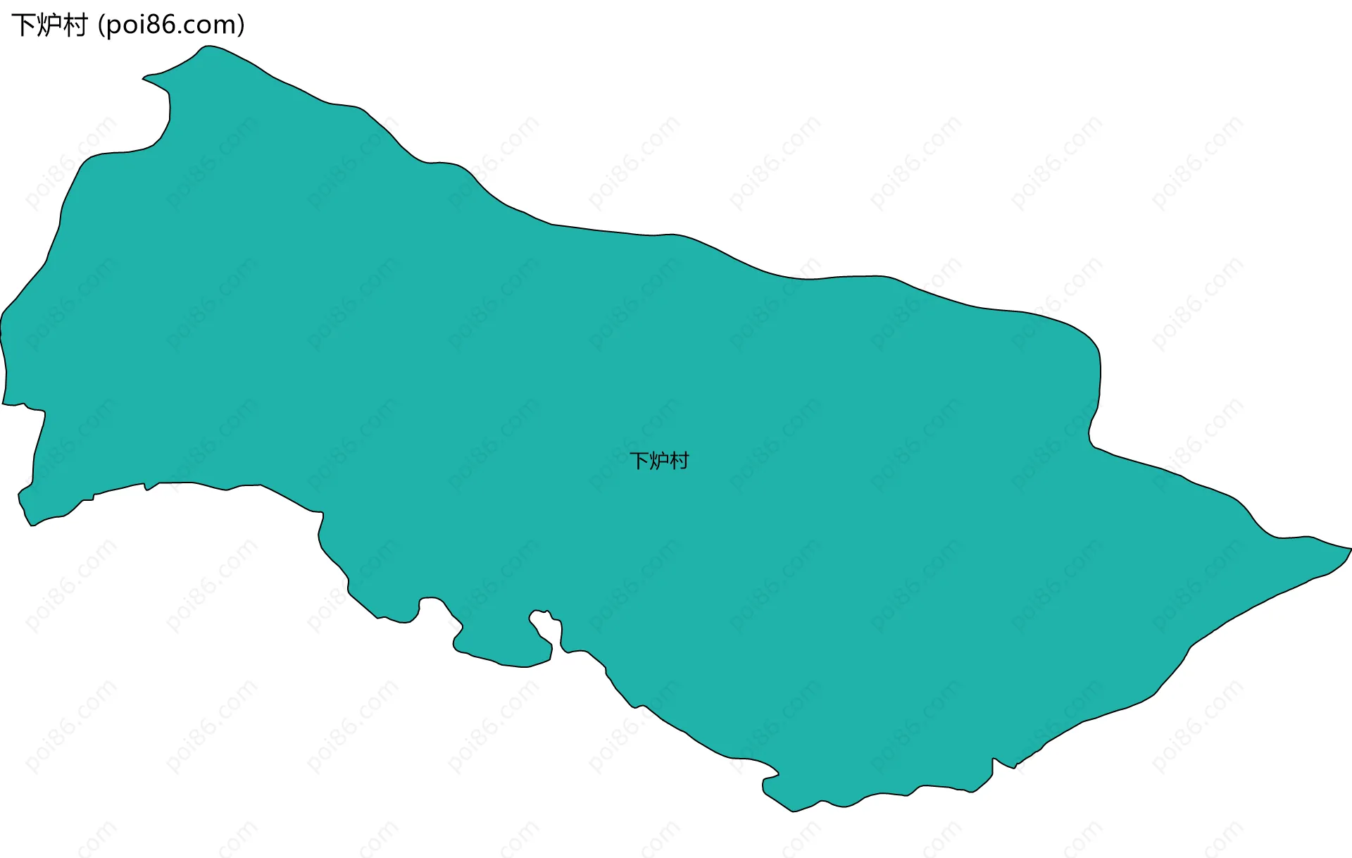 下炉村边界地图