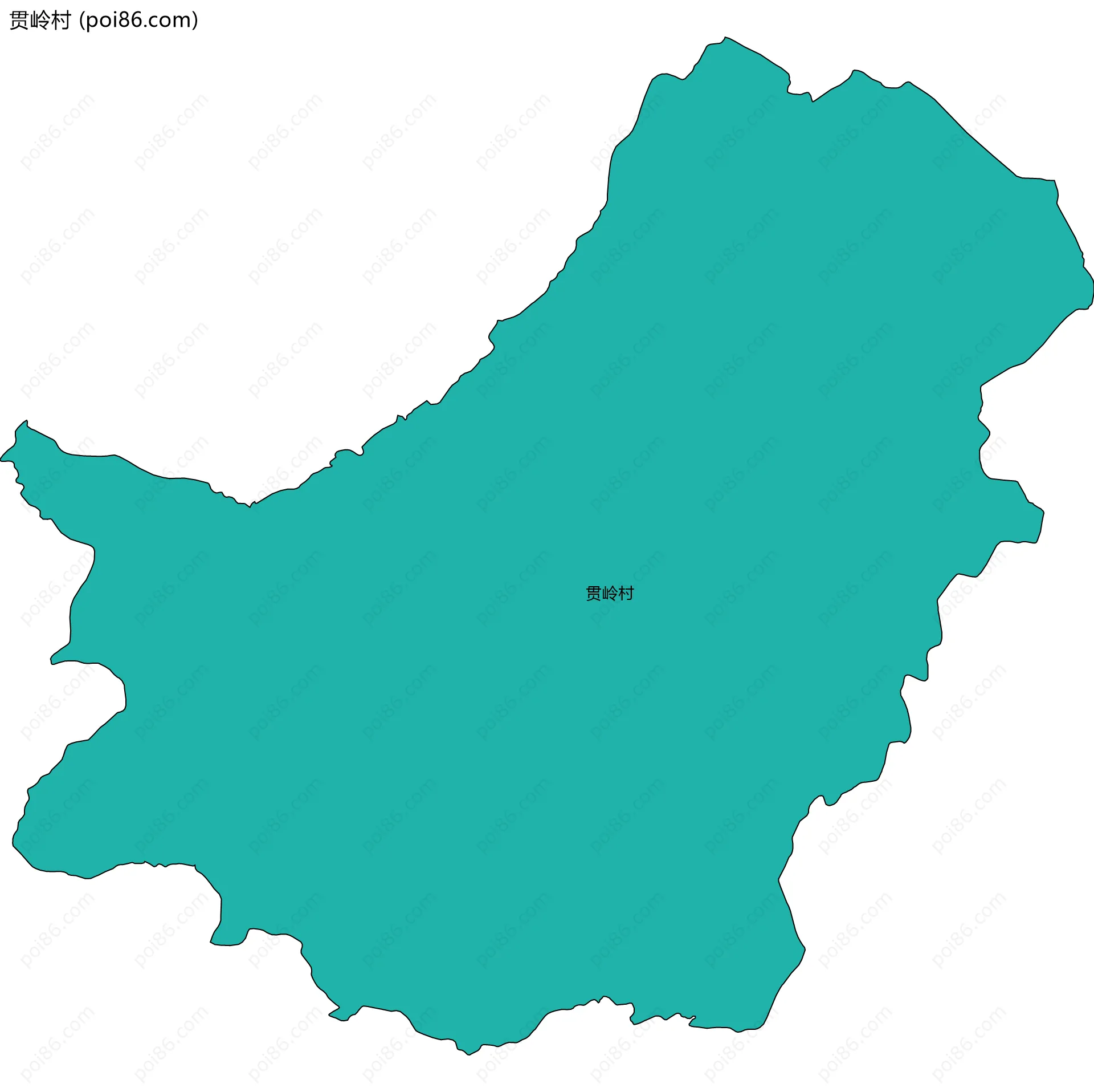 贯岭村边界地图