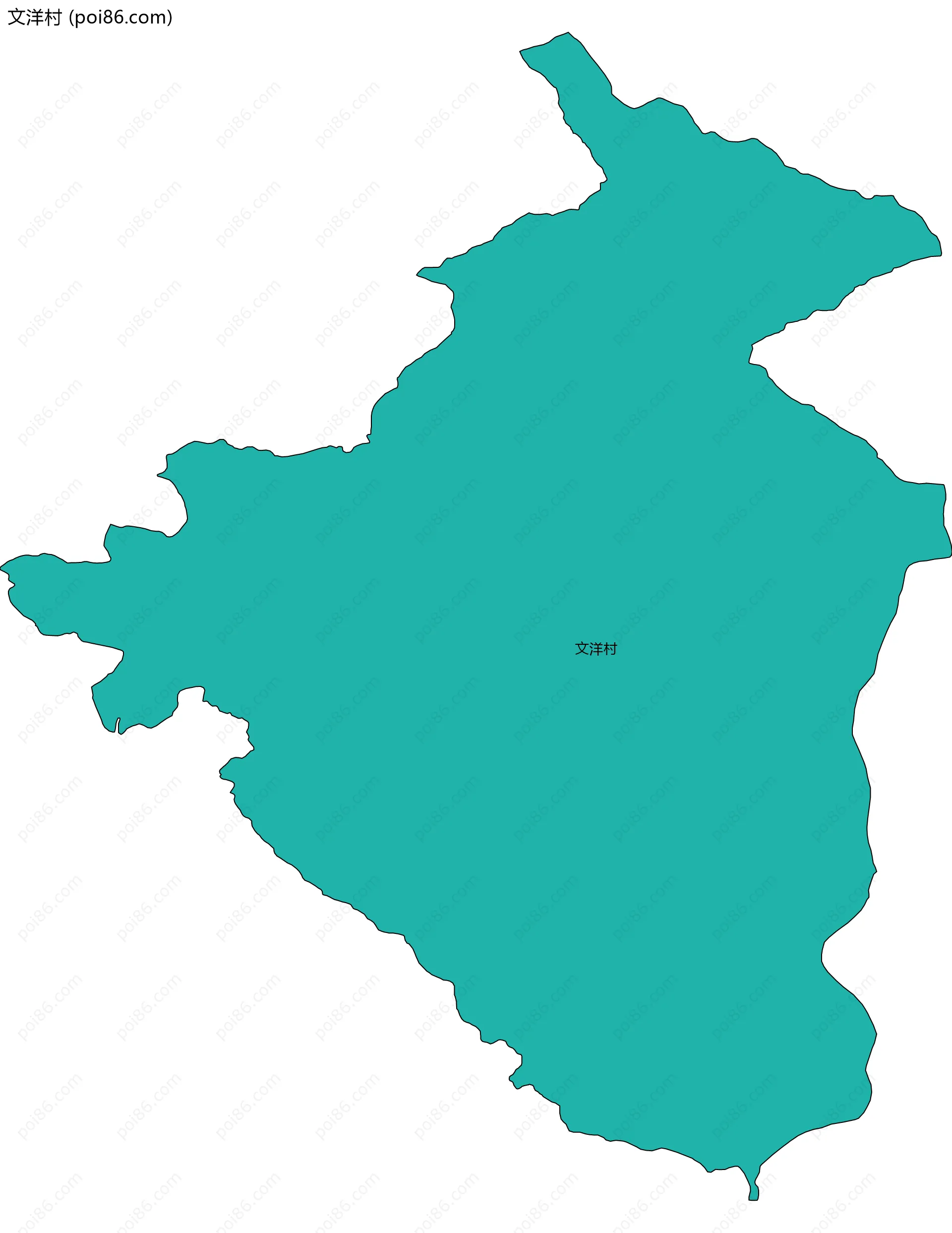 文洋村边界地图