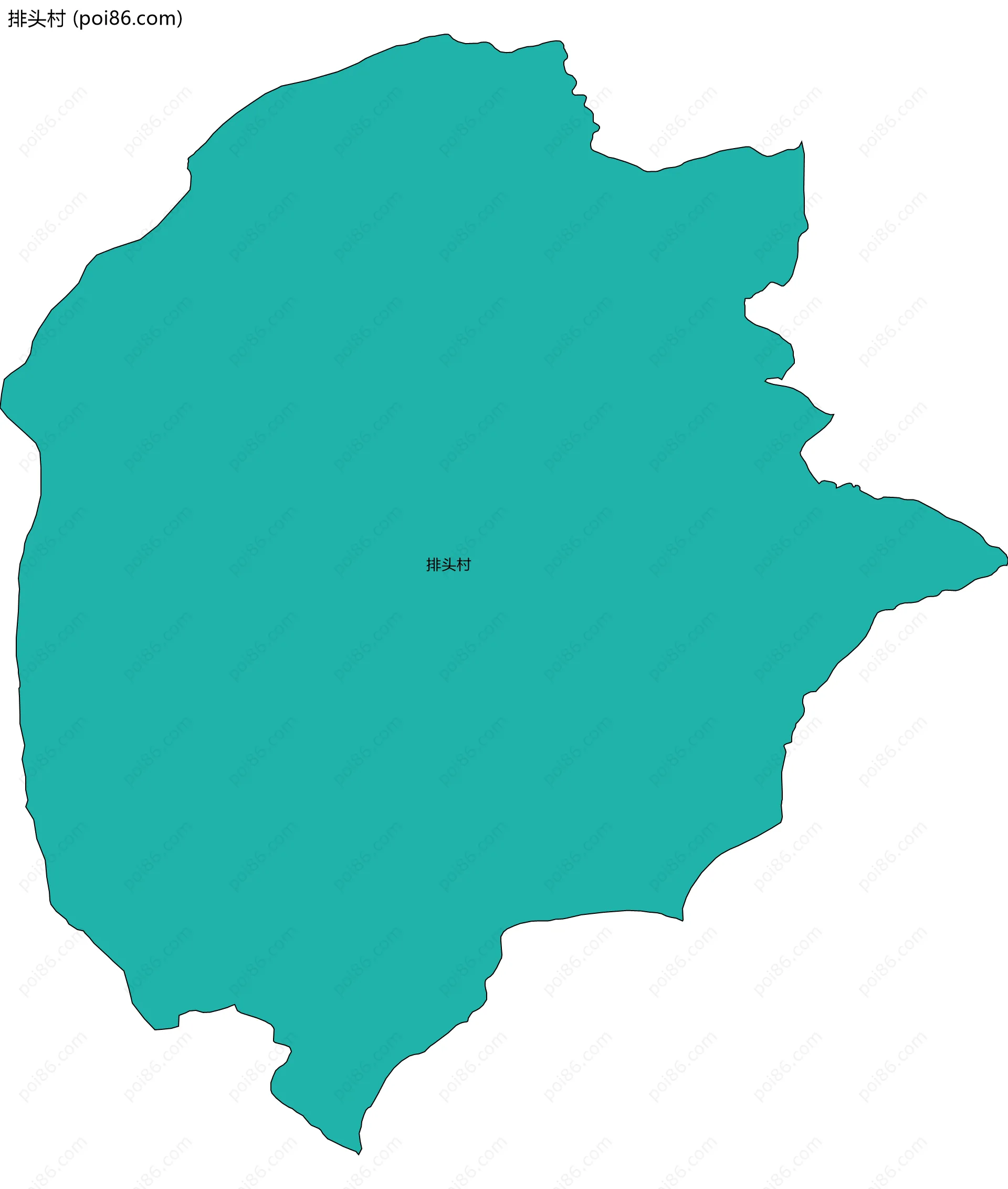 排头村边界地图