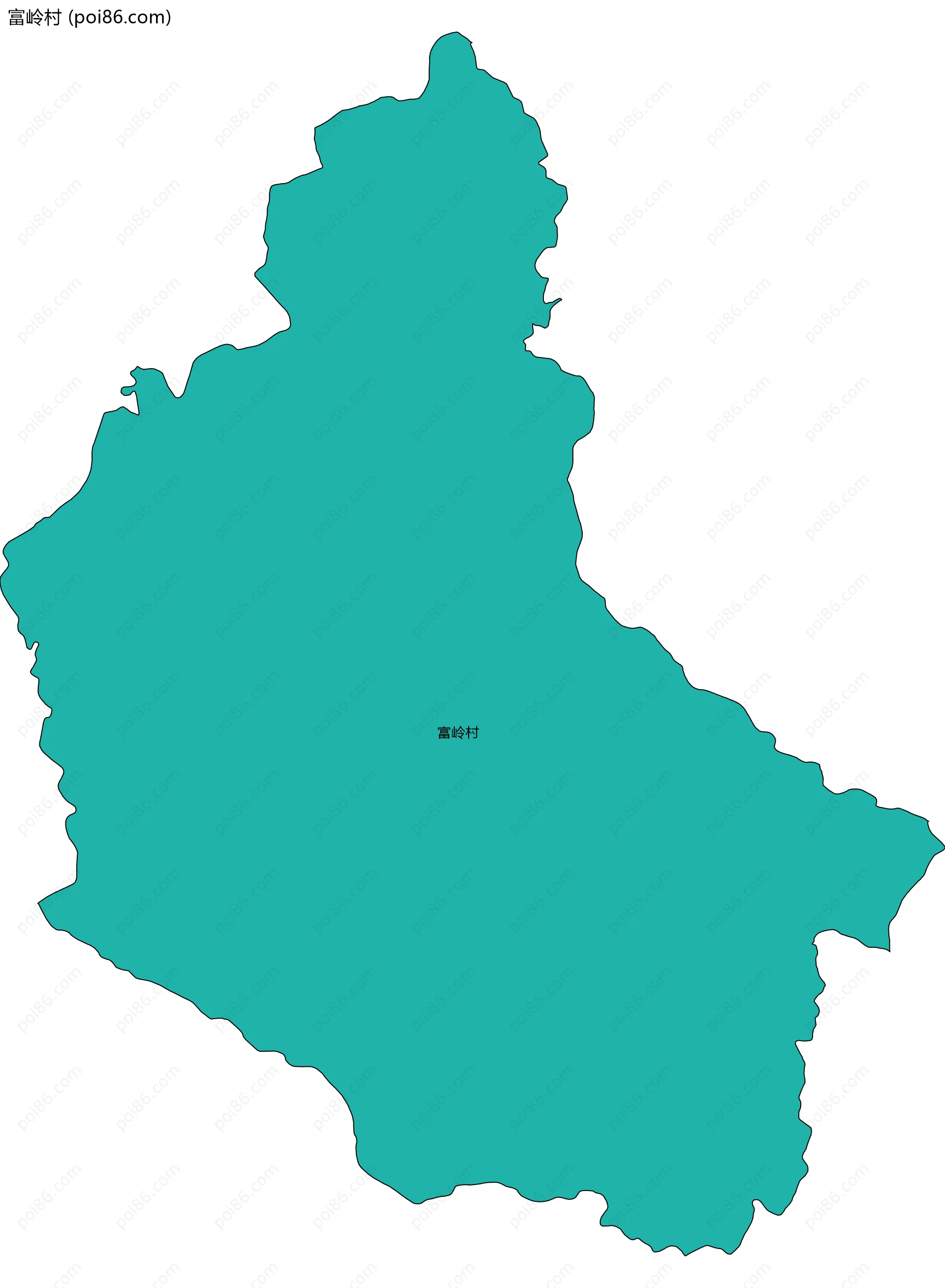 富岭村边界地图