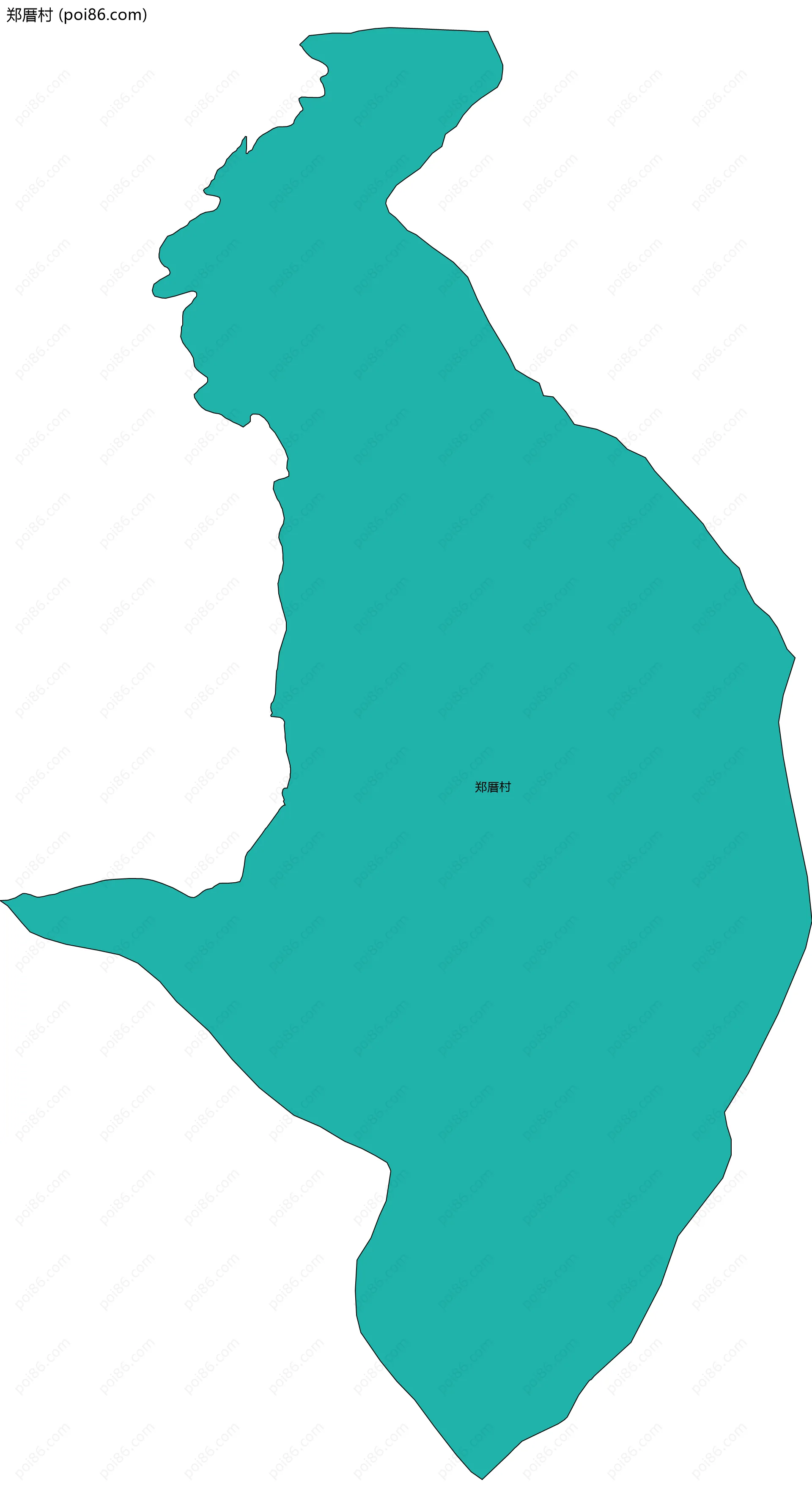 郑厝村边界地图