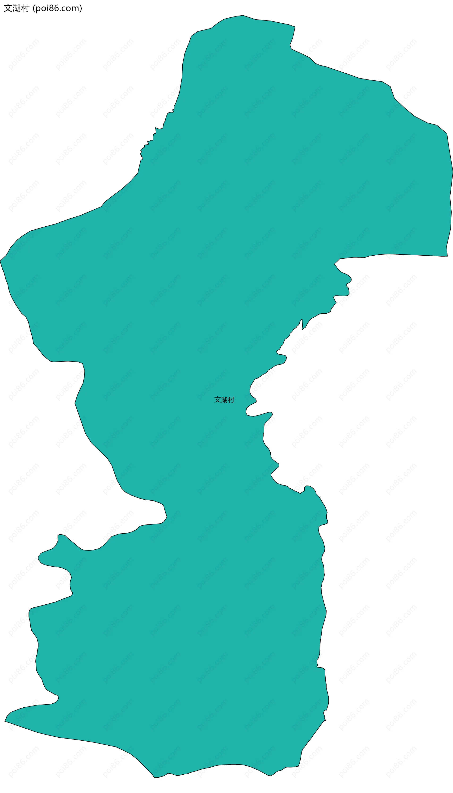 文湖村边界地图