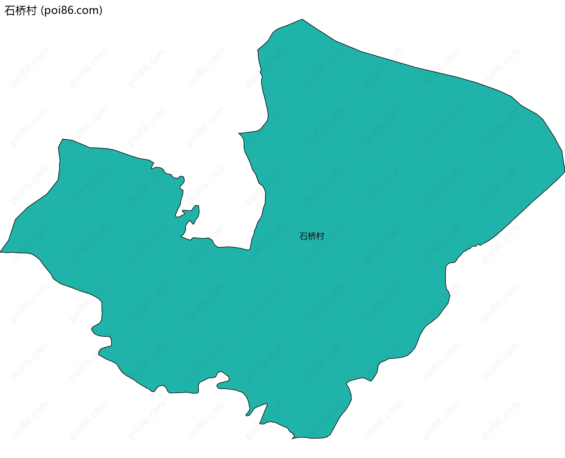 石桥村边界地图