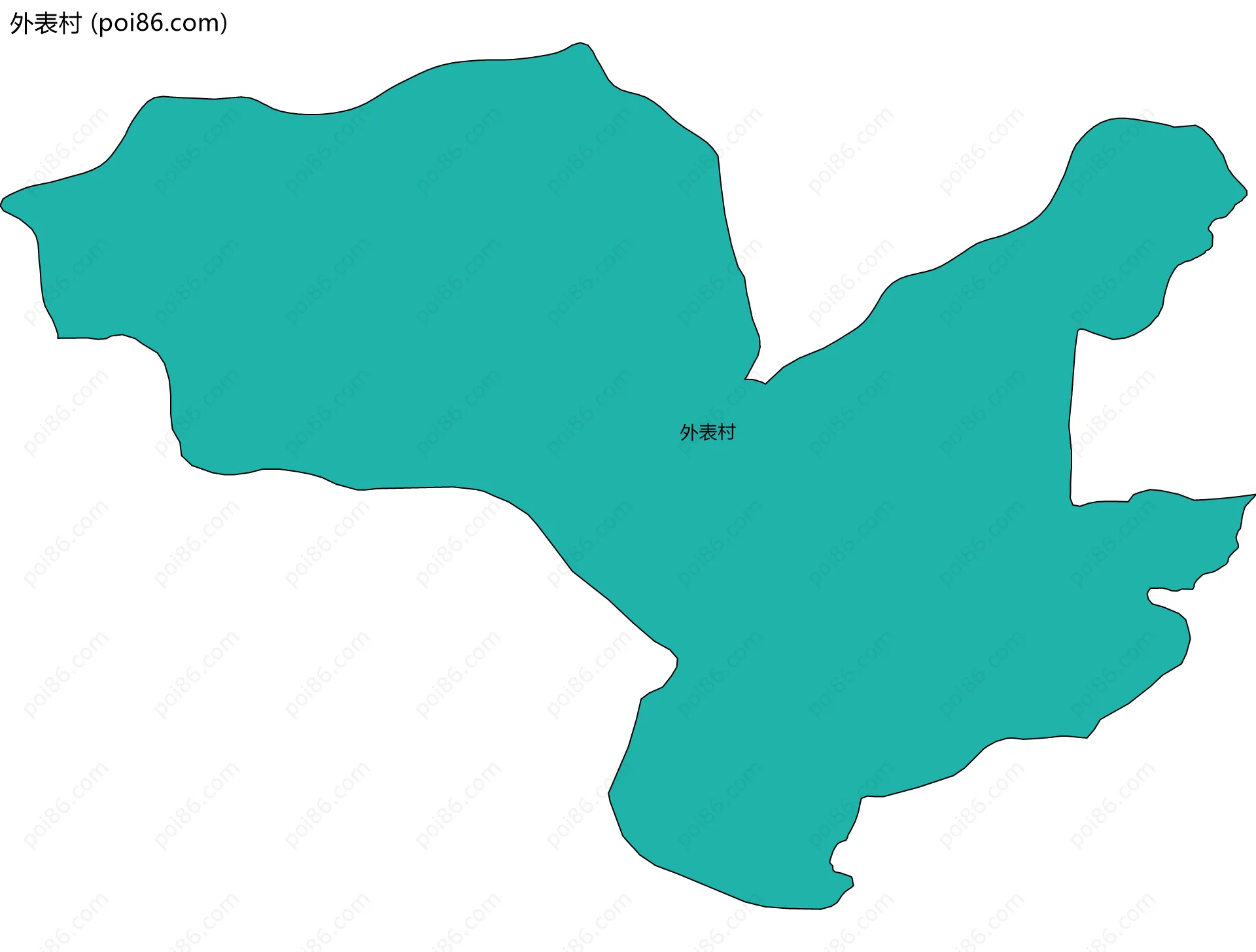 外表村边界地图