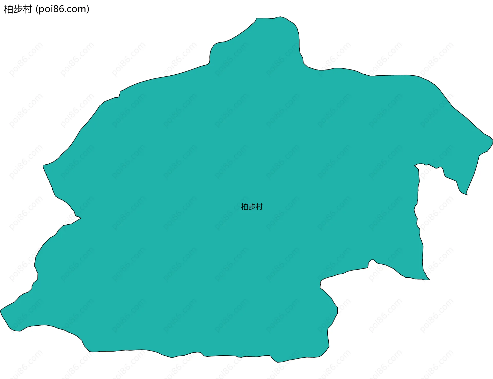 柏步村边界地图